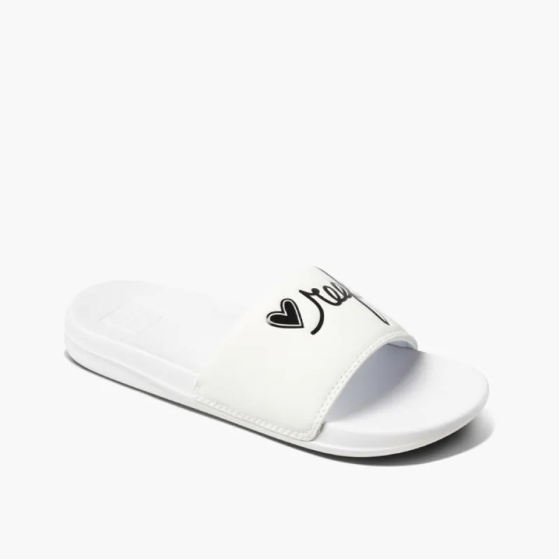 Reef Women REEF ONE SLIDE WHITE/BLACK sold by Reef