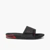 Reef Men FANNING SLIDE BLACK/RED sold by Reef