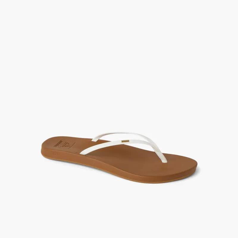 REEF WOMEN CUSHION SLIM WHITE/TAN made by Reef