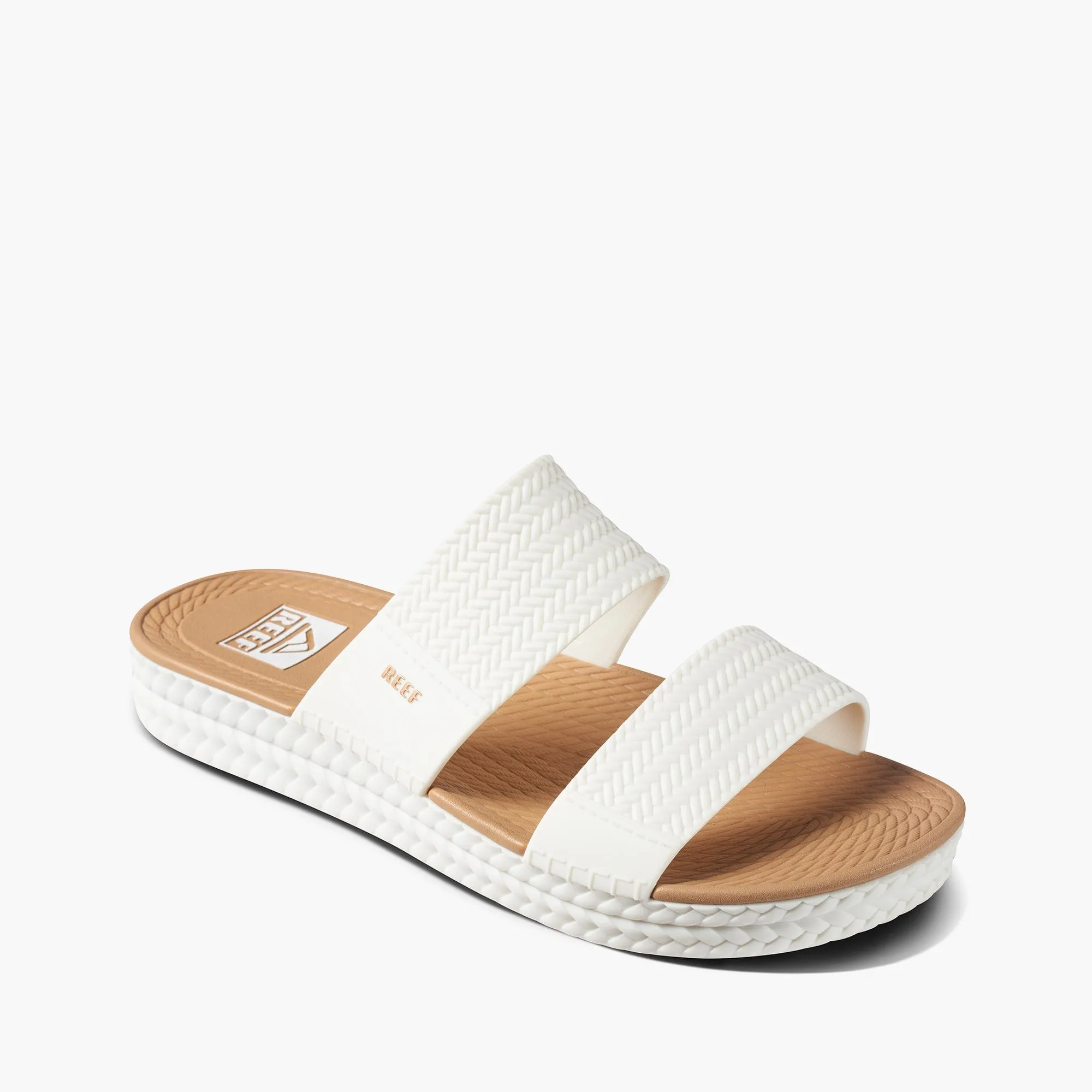REEF WOMEN WATER VISTA SLIDE WHITE/TAN sold by Reef
