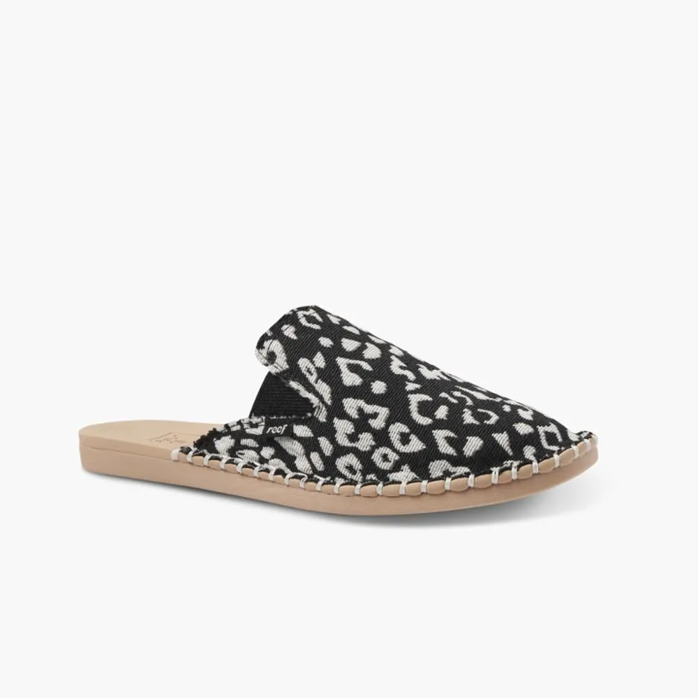 Reef Women REEF ESCAPE MULE TX BLACK/LEOPARD sold by Reef