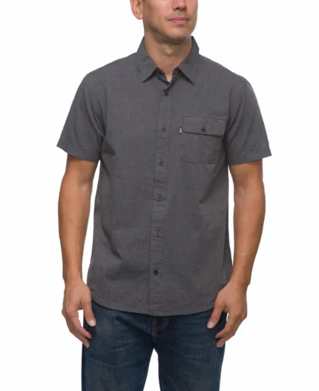 Reef Apparel Men WINFRED SS WOVEN CAVIAR sold by Reef