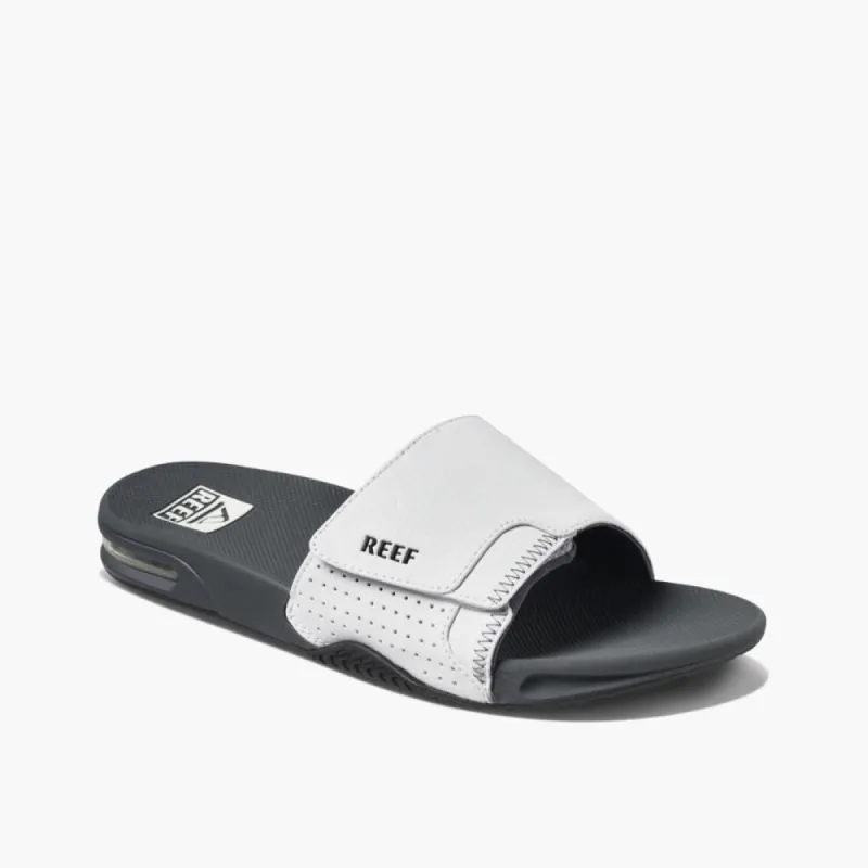 Reef Men FANNING SLIDE GREY/WHITE sold by Reef