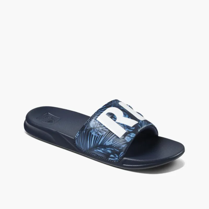 Reef Men REEF ONE SLIDE NAVY PALM sold by Reef