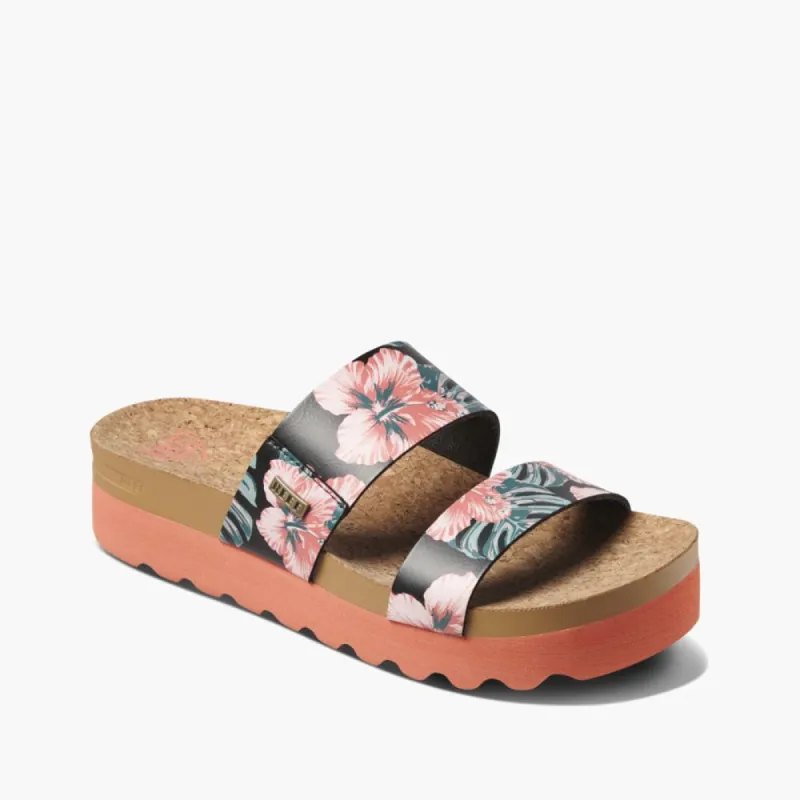 Reef Women CUSHION VISTA HI CORAL HIBISCUS sold by Reef