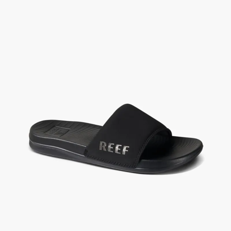 Reef Women REEF ONE SLIDE BLACK SILVER sold by Reef