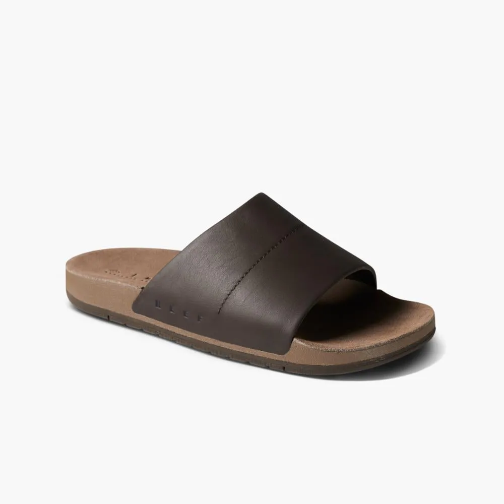Reef Men OJAI SLIDE BROWN LEATHER sold by Reef