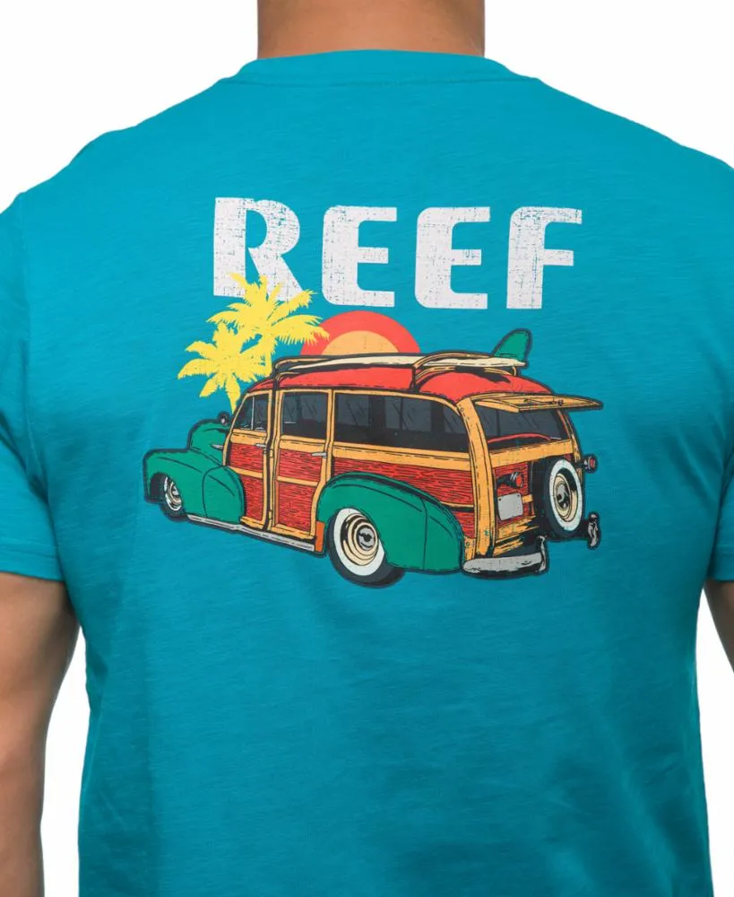 Reef Apparel Men HAWAIIANBREAD GRAPHIC TEE TILE BLUE sold by Reef product image thumbnail 4