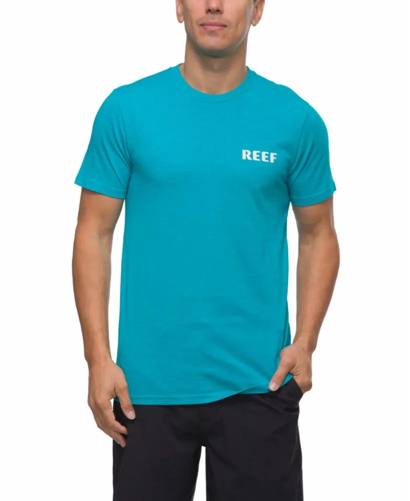 Reef Apparel Men HAWAIIANBREAD GRAPHIC TEE TILE BLUE sold by Reef