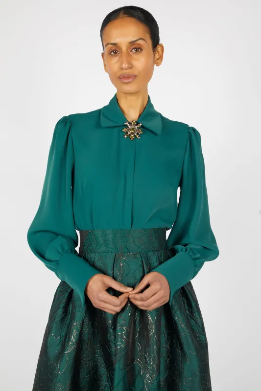 BISHOP SLEEVE BLOUSE sold by Reem Acra