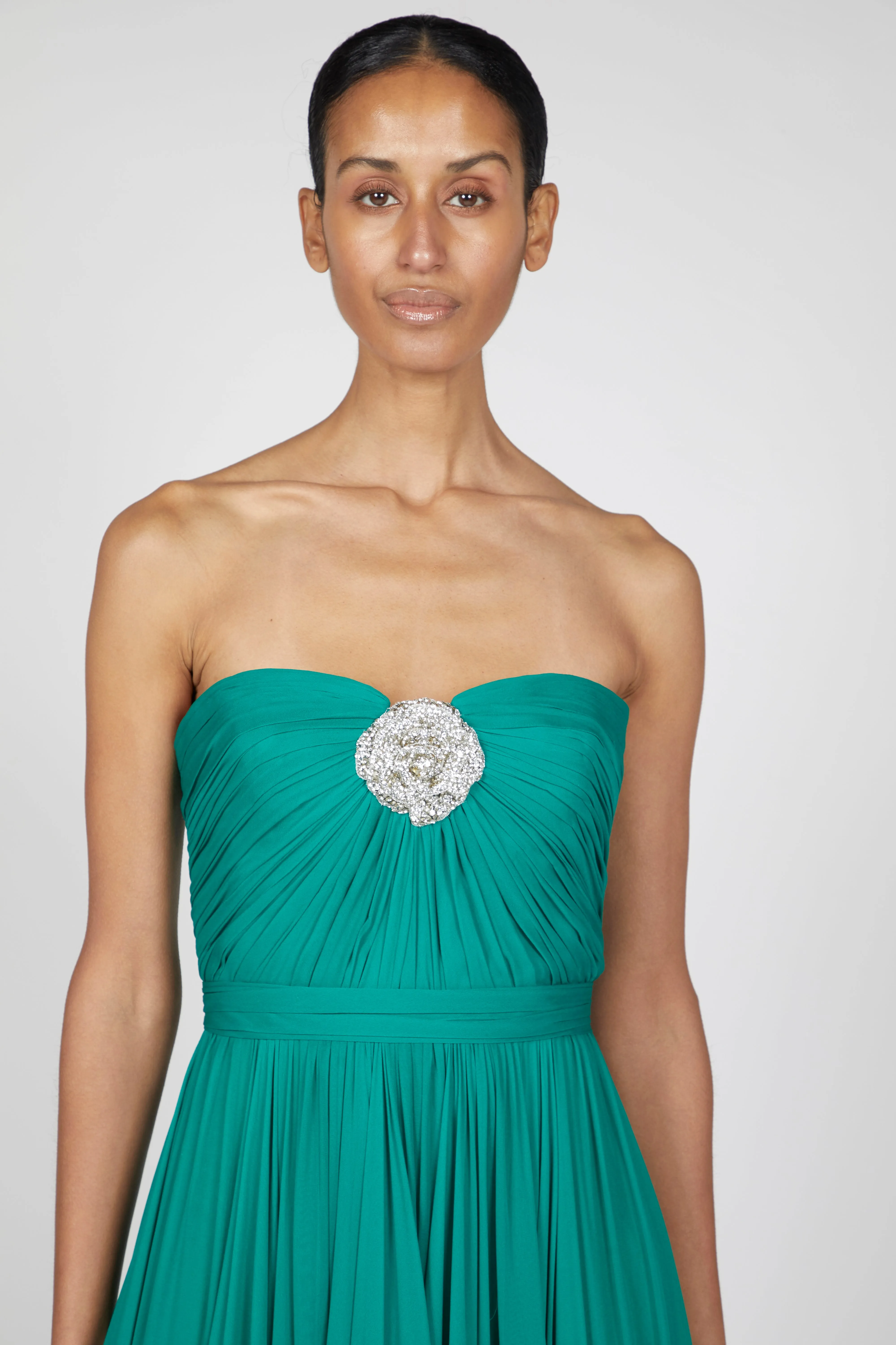 SILK CHIFFON A-LINE GOWN (PRE-ORDER 12 WEEKS DELIVERY) sold by Reem Acra product image thumbnail 3