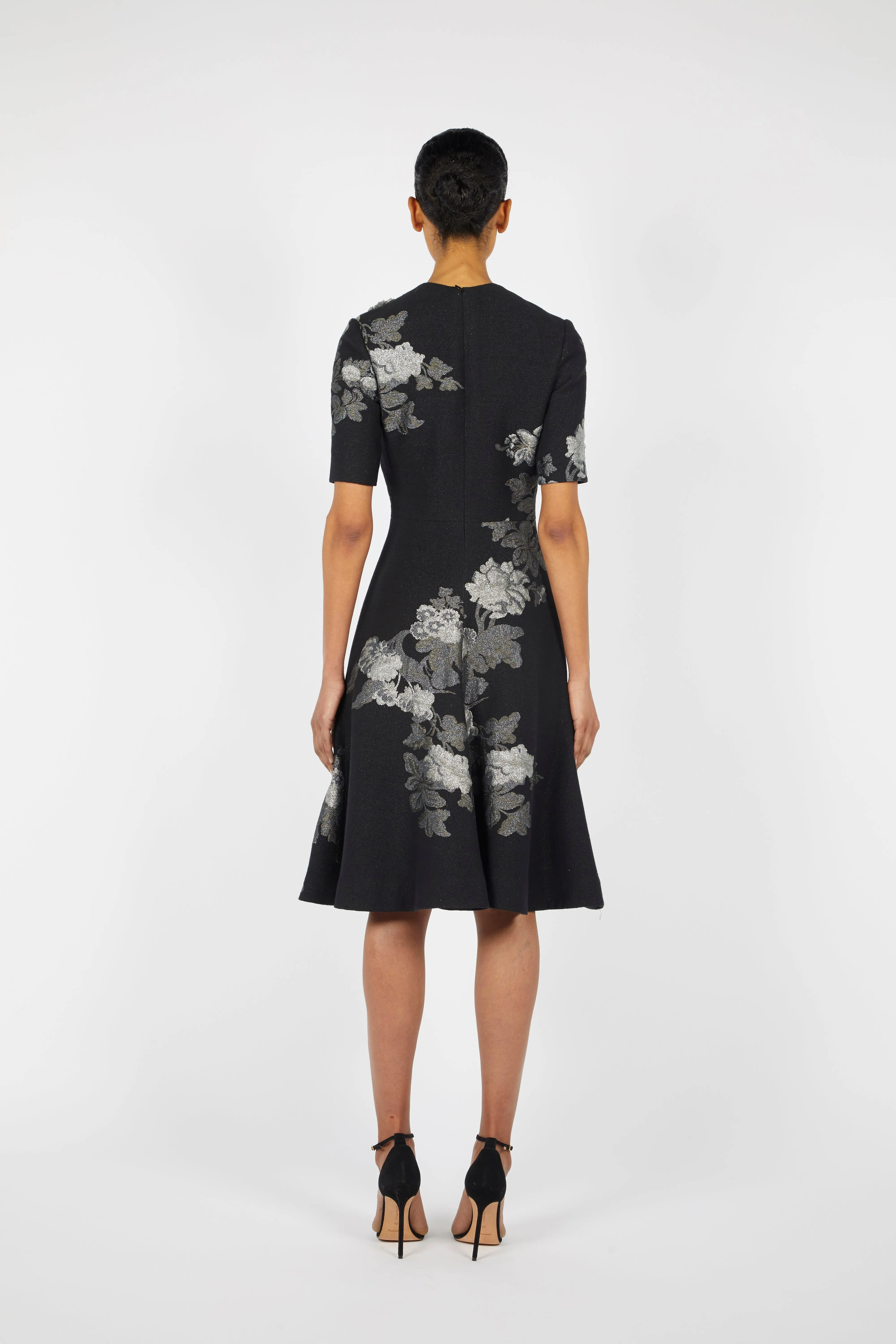 SHORT SLEEVE DRESS WITH EMBROIDERY DETAIL sold by Reem Acra product image thumbnail 2