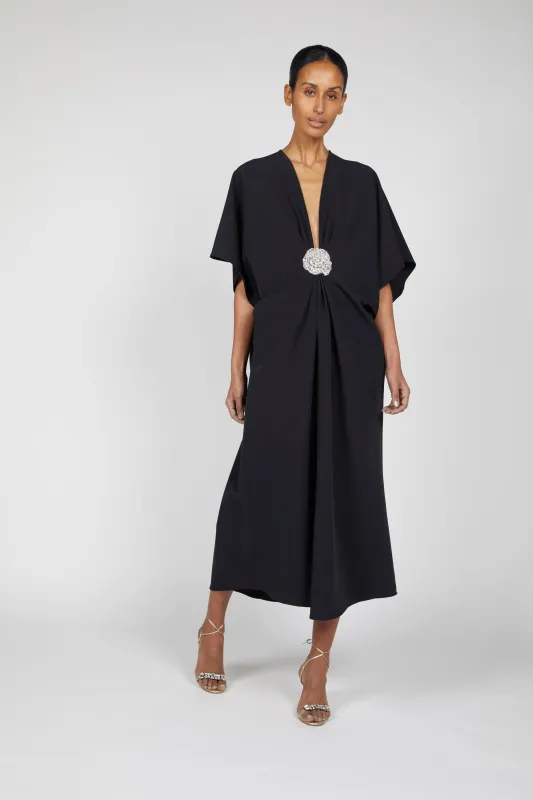 MIDI CREPE KAFTAN (PRE-ORDER 6 WEEKS DELIVERY) made by Reem Acra