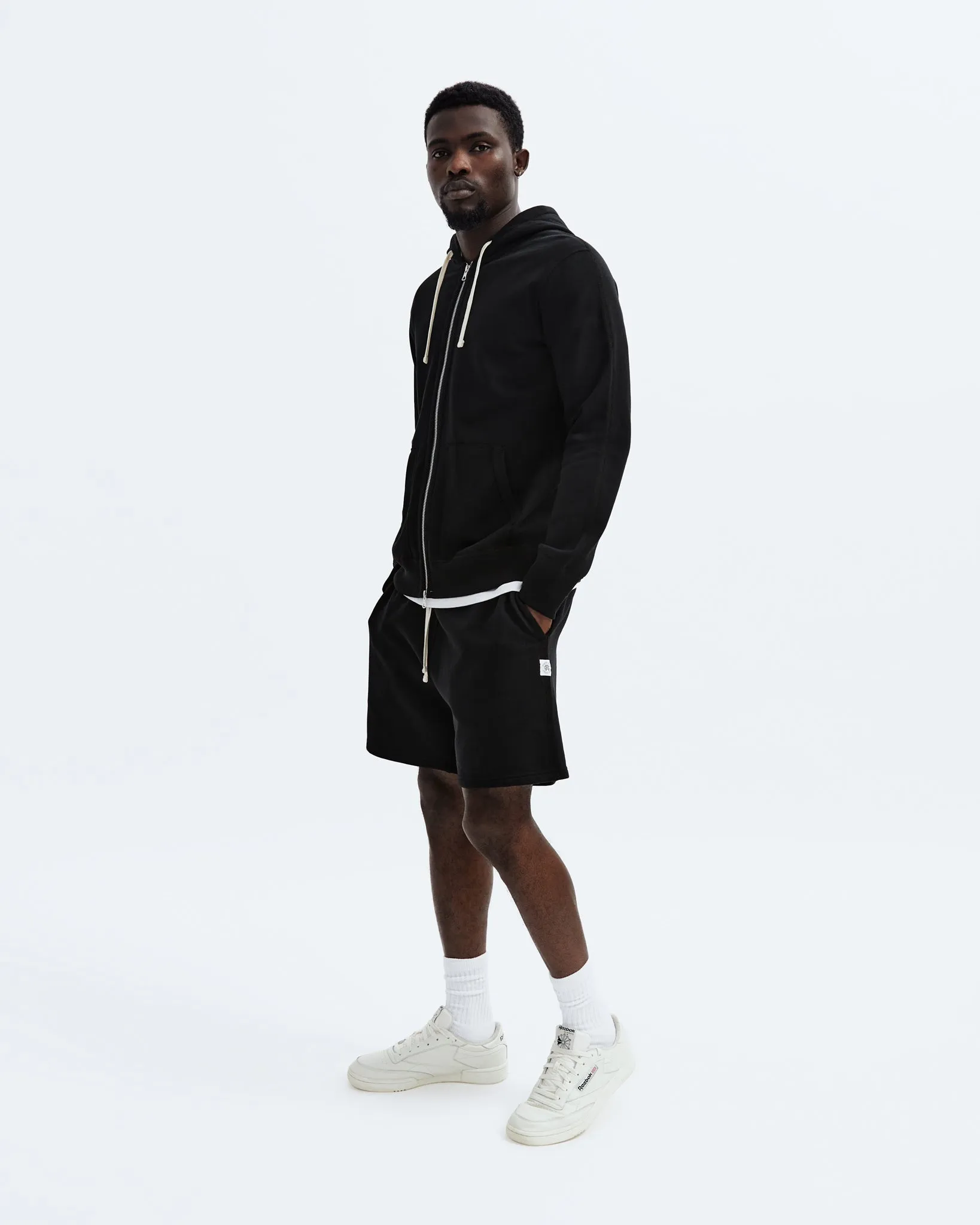 Midweight Terry Slim Zip Hoodie sold by Reigning Champ product image thumbnail 4