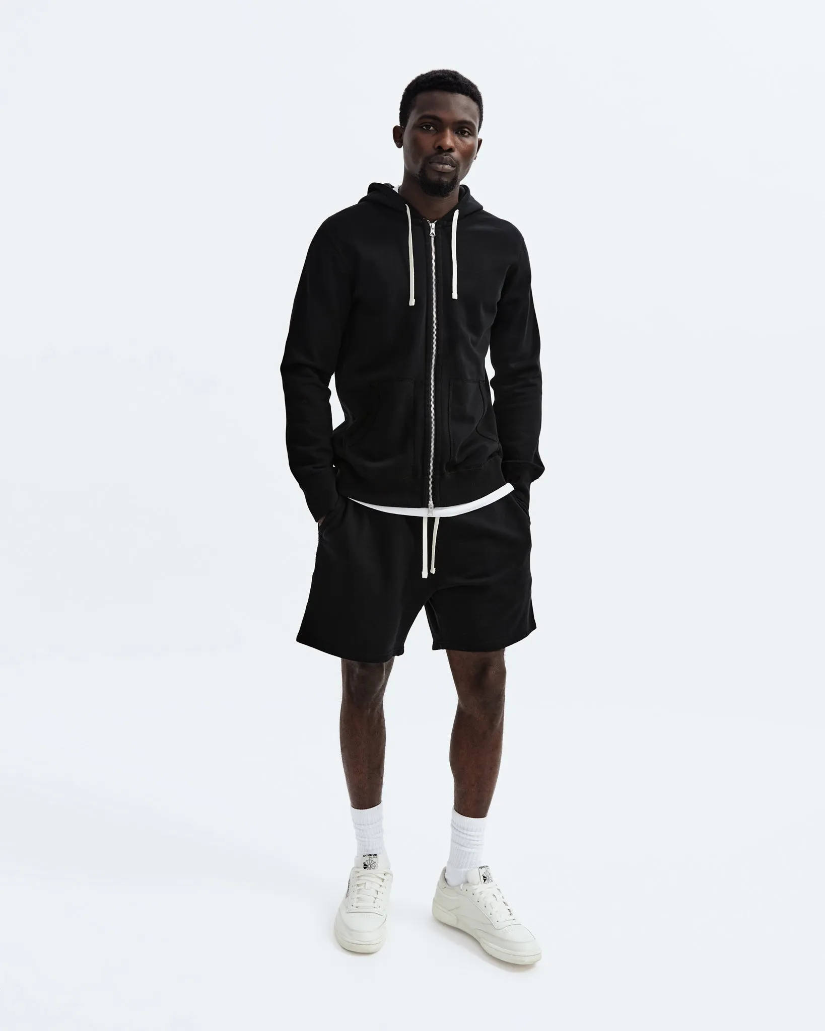 Midweight Terry Slim Zip Hoodie sold by Reigning Champ product image thumbnail 2