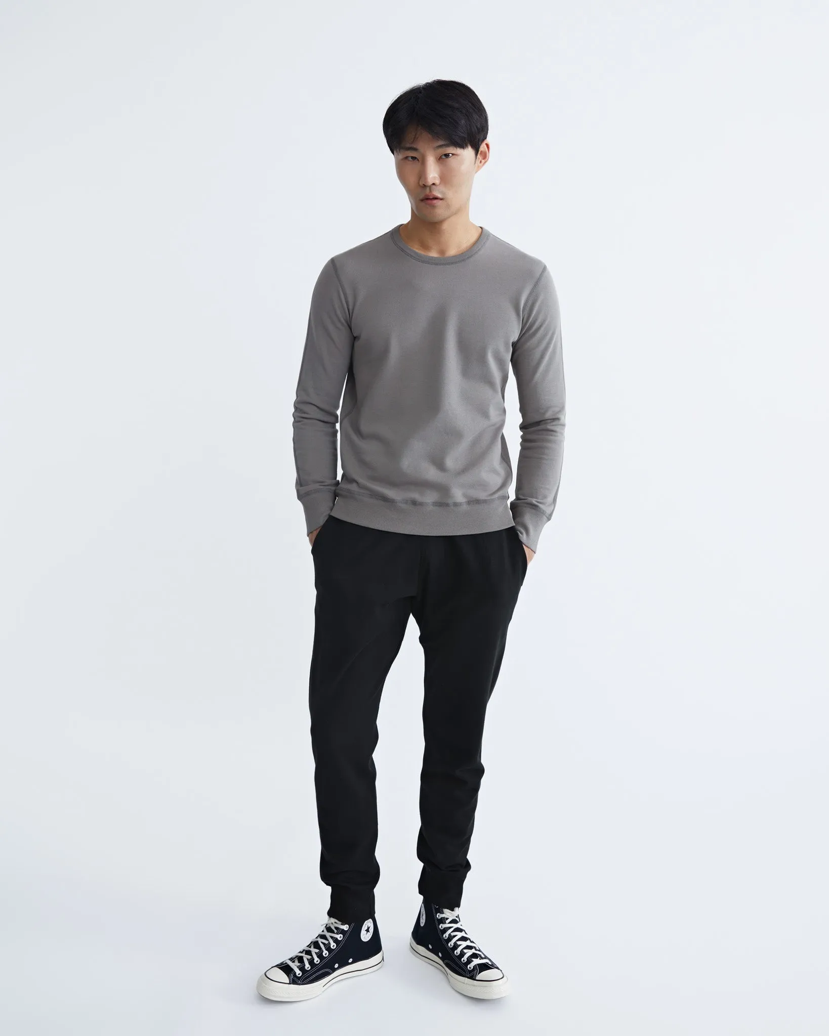 Lightweight Terry Slim Crewneck sold by Reigning Champ product image thumbnail 4