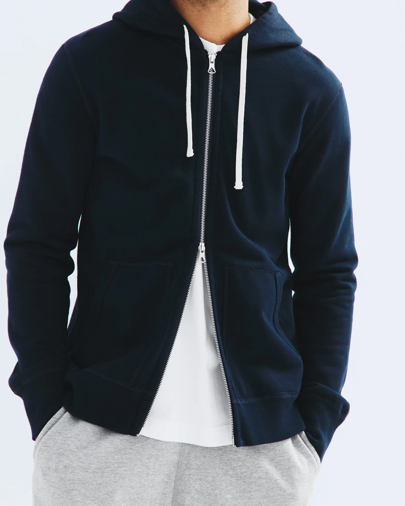Midweight Terry Slim Zip Hoodie sold by Reigning Champ product image thumbnail 5