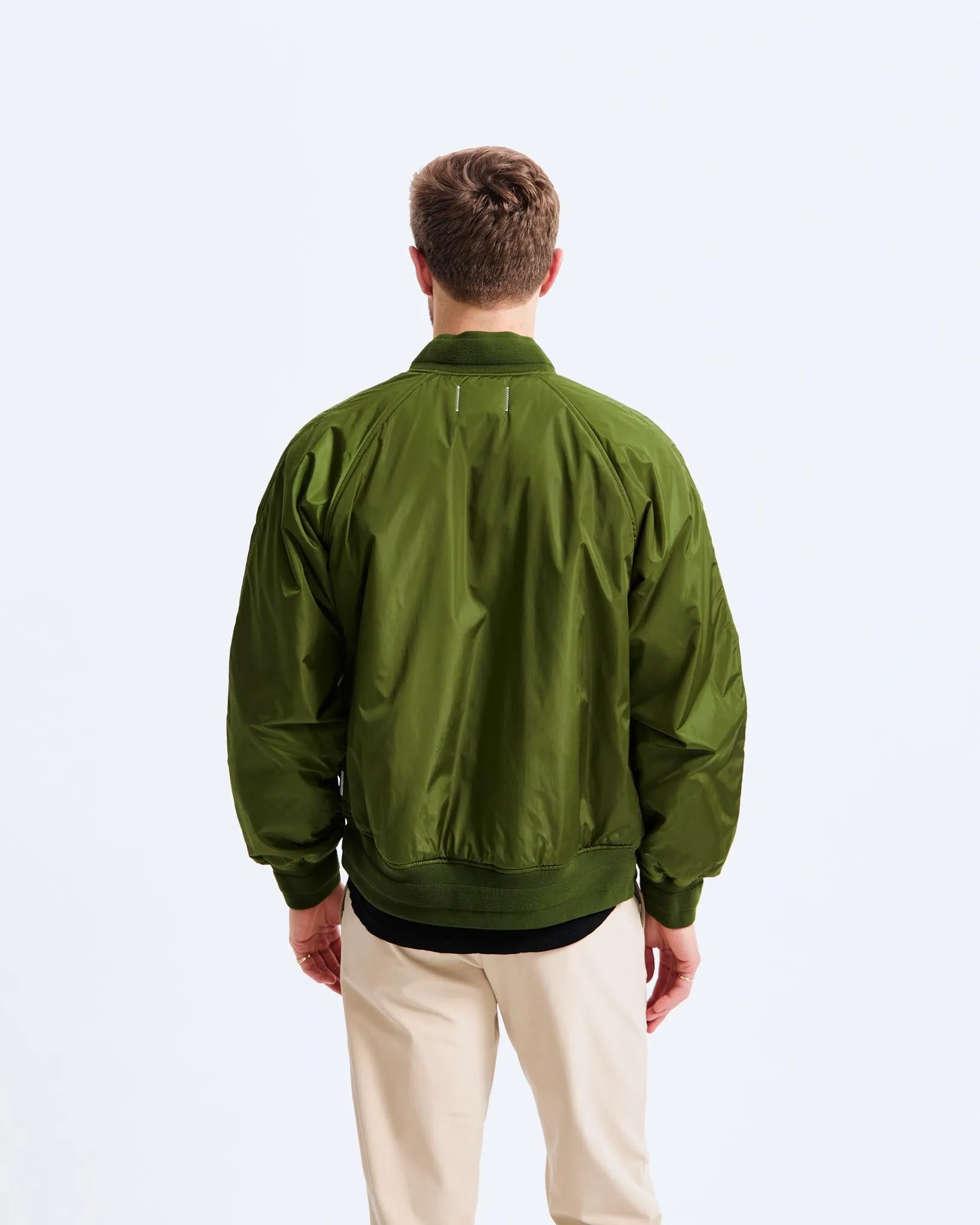 Econyl Satin Nylon Stadium Jacket - Vault sold by Reigning Champ product image thumbnail 4