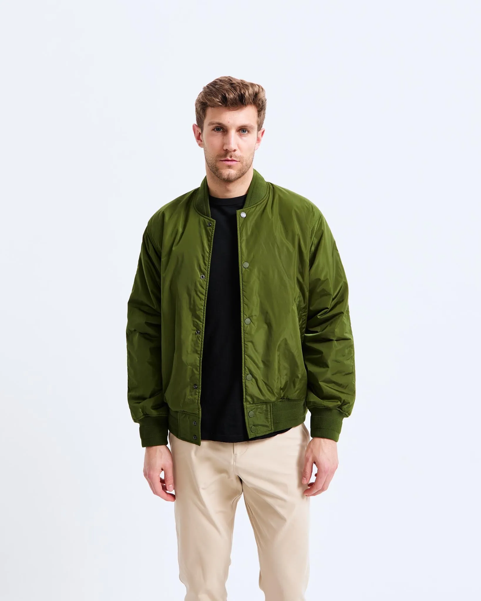 Econyl Satin Nylon Stadium Jacket - Vault sold by Reigning Champ product image thumbnail 2