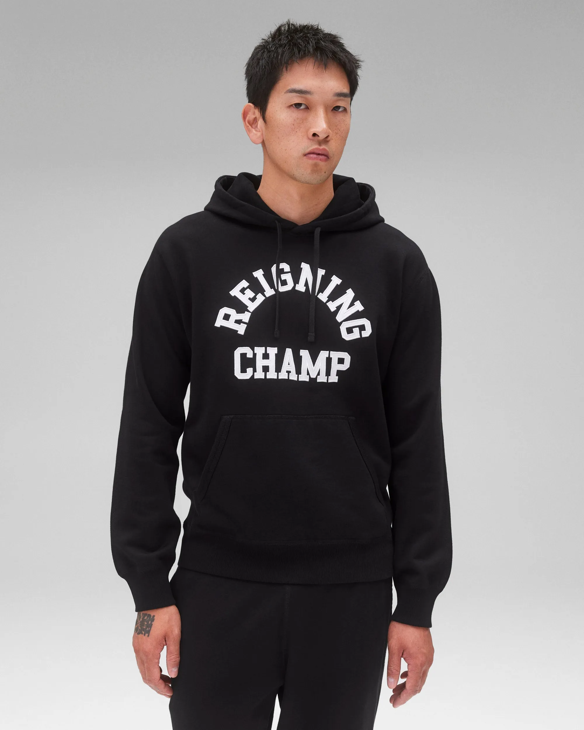 Midweight Terry Arch Logo Standard Hoodie sold by Reigning Champ product image thumbnail 2