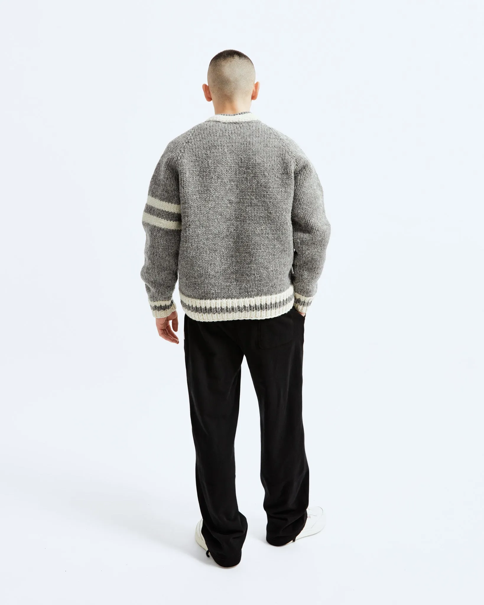 Handknit Collegiate Sweater sold by Reigning Champ product image thumbnail 5