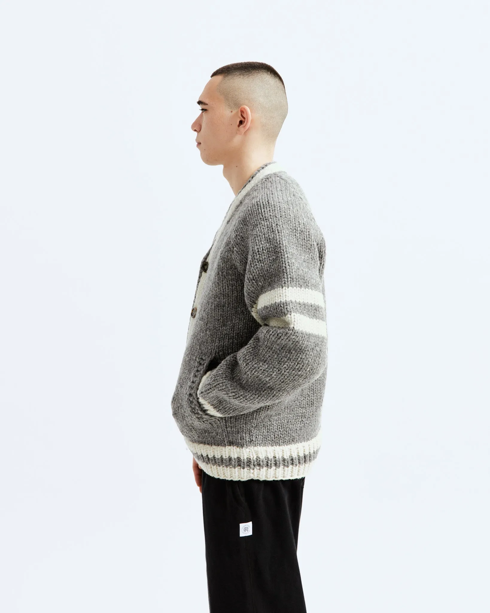 Handknit Collegiate Sweater sold by Reigning Champ product image thumbnail 3