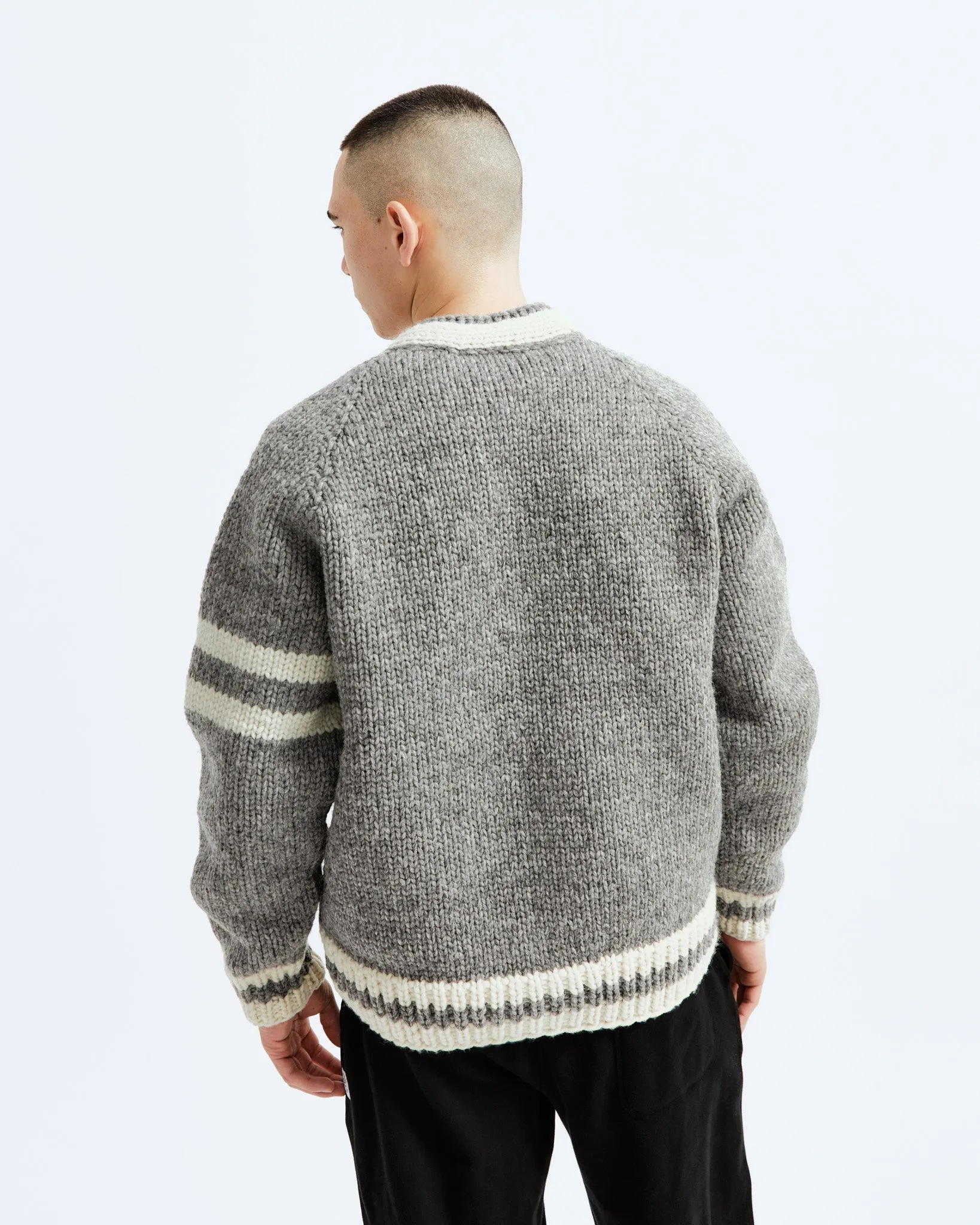 Handknit Collegiate Sweater sold by Reigning Champ product image thumbnail 4