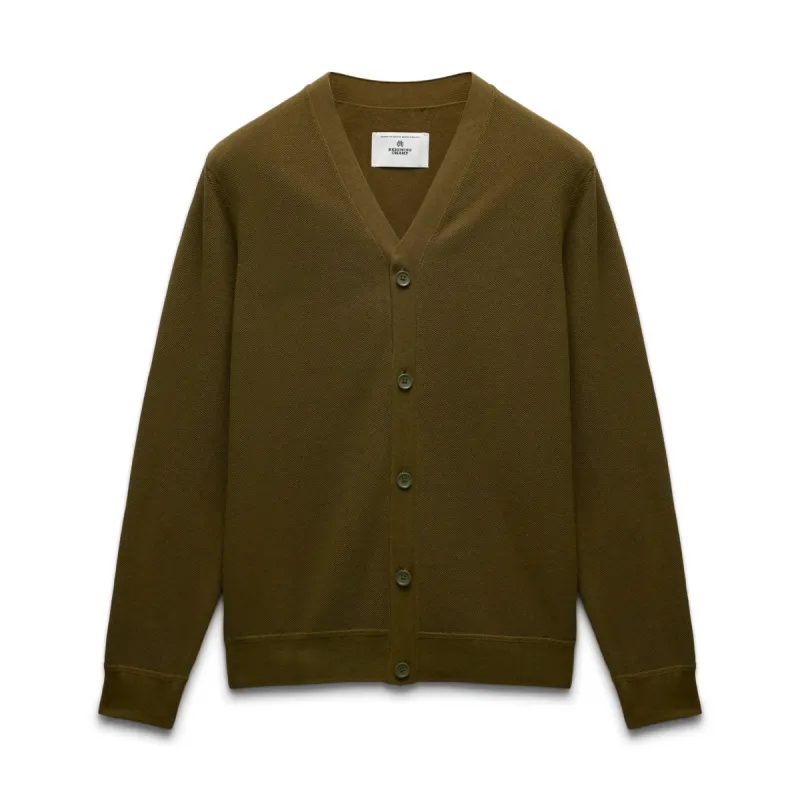 Supima Pique Ace Cardigan sold by Reigning Champ