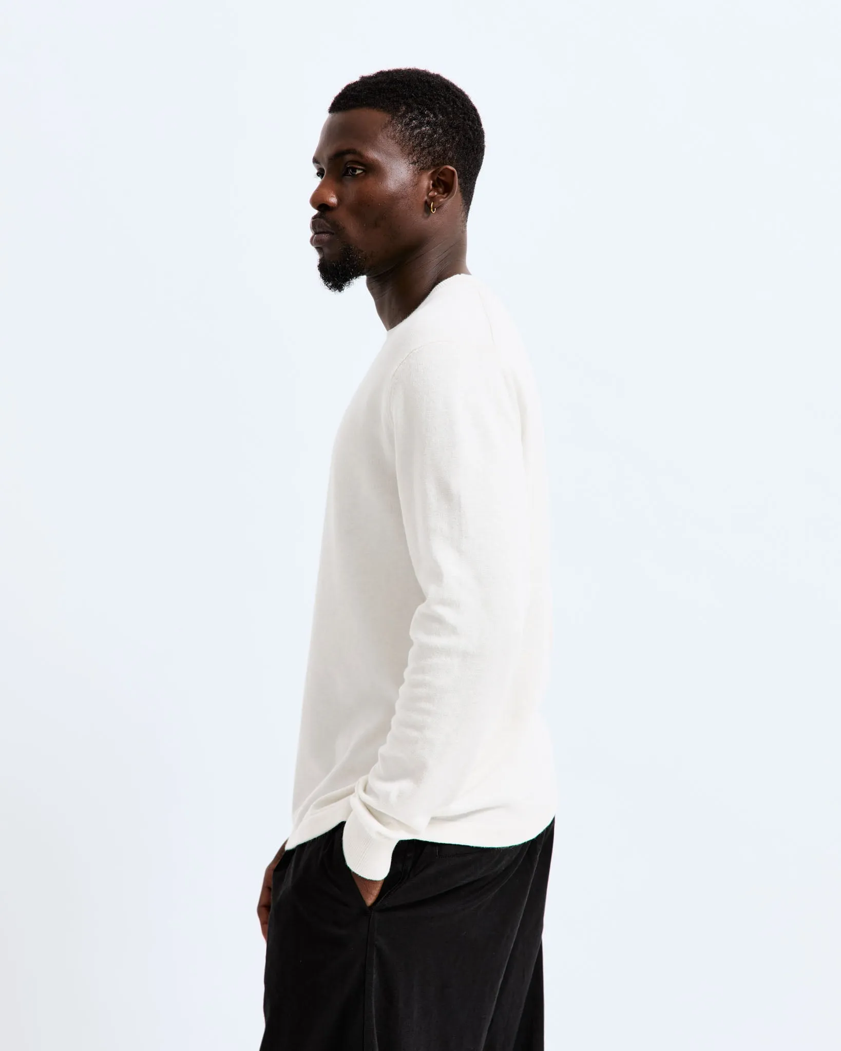 Cotton Linen Regatta Crewneck sold by Reigning Champ product image thumbnail 3