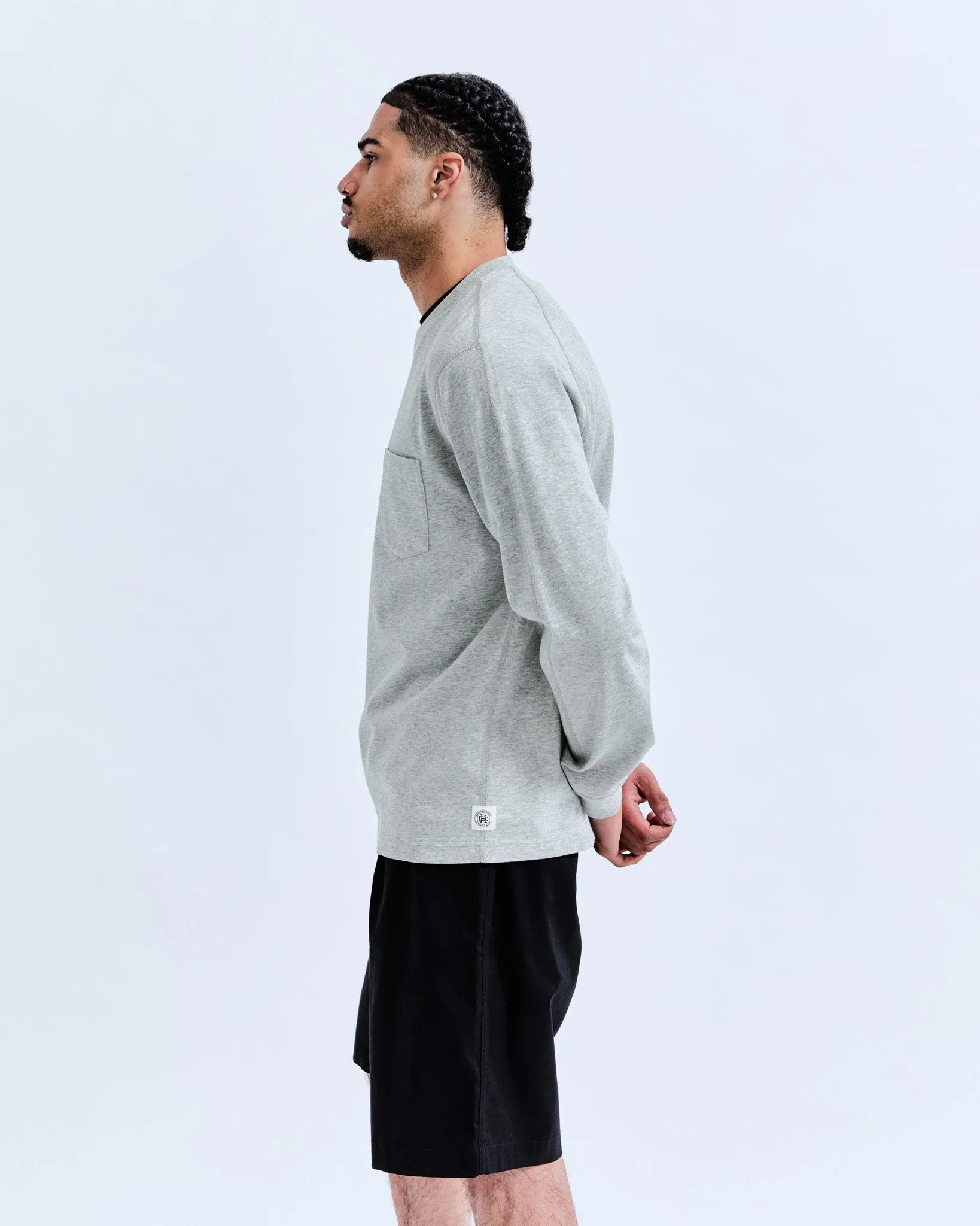 Midweight Jersey Standard Pocket Long Sleeve sold by Reigning Champ product image thumbnail 3