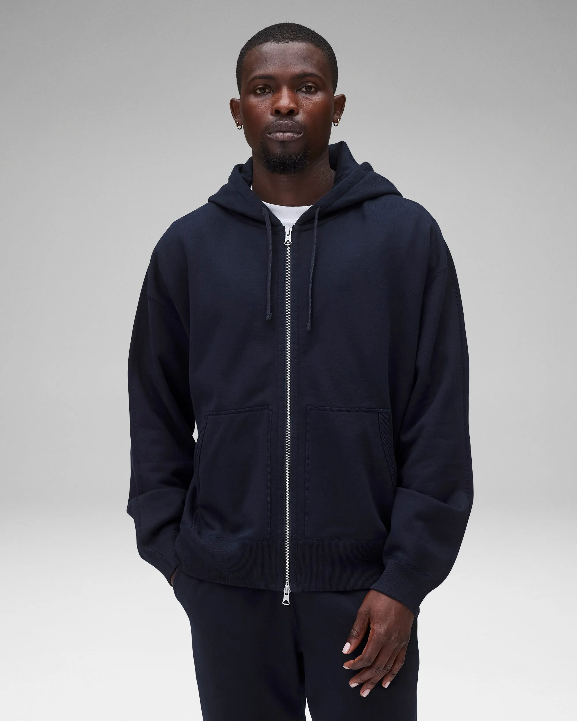 Midweight Terry Relaxed Zip Hoodie sold by Reigning Champ product image thumbnail 2