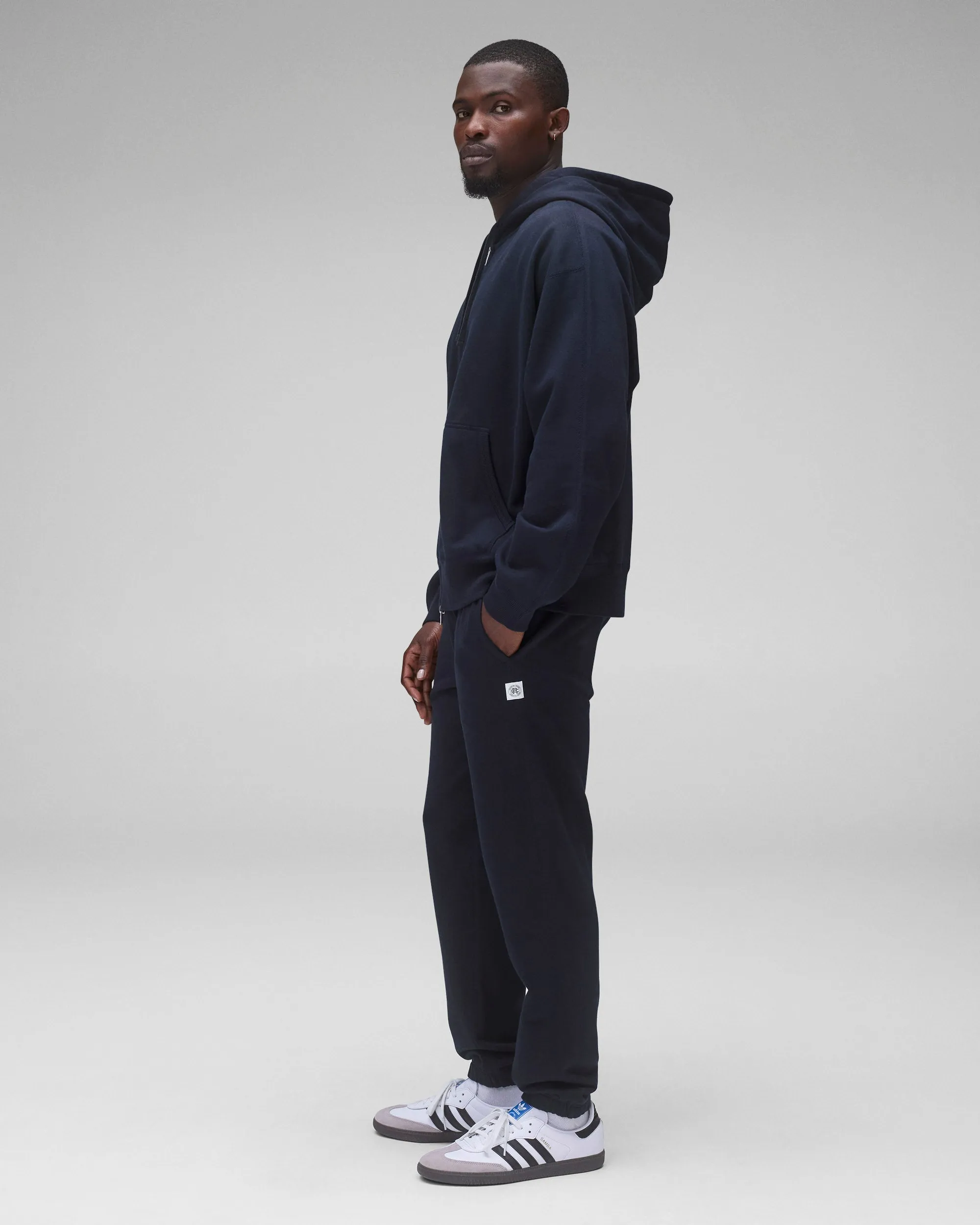 Midweight Terry Relaxed Zip Hoodie sold by Reigning Champ product image thumbnail 4