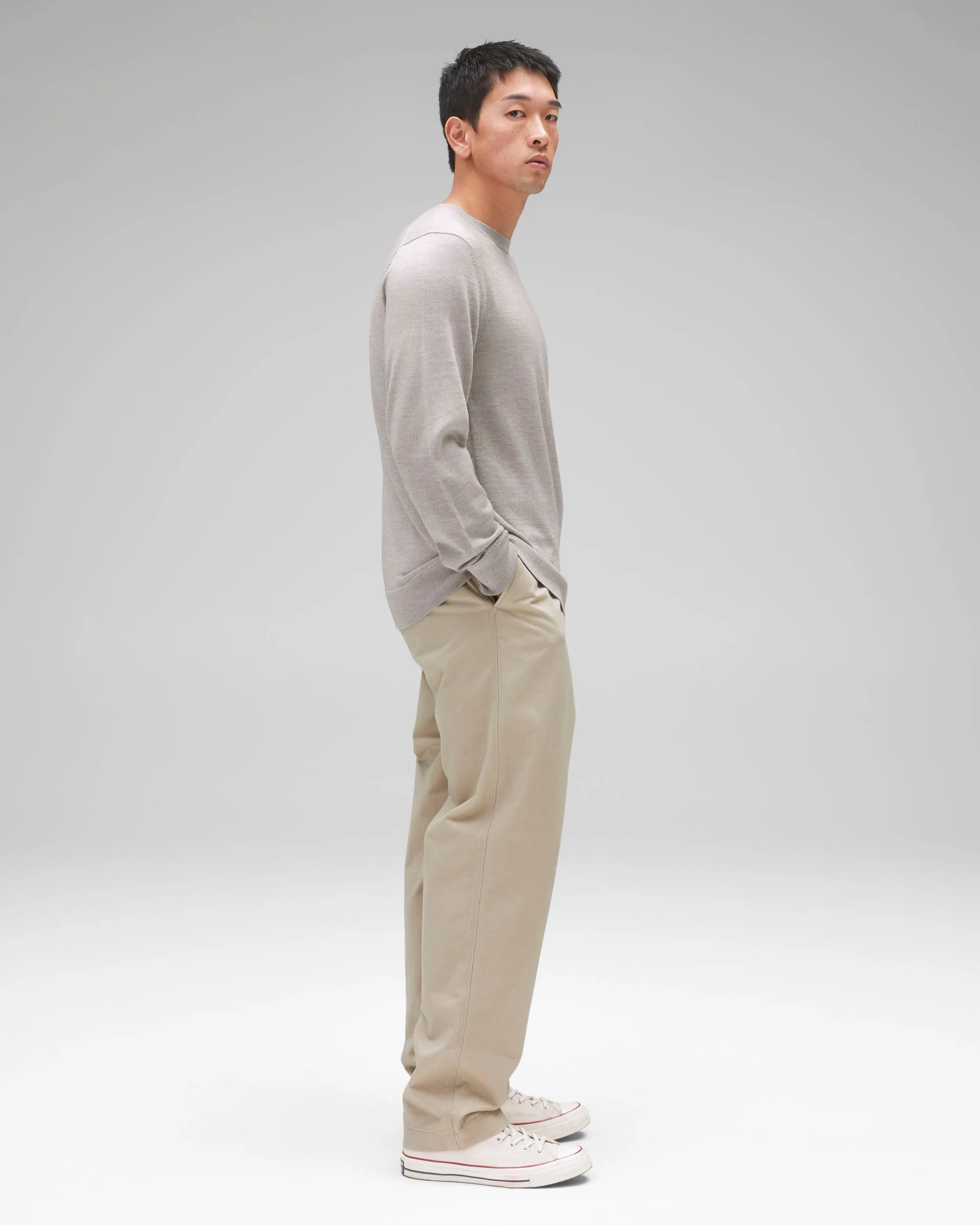 Lightweight Merino Harry Crewneck sold by Reigning Champ product image thumbnail 4