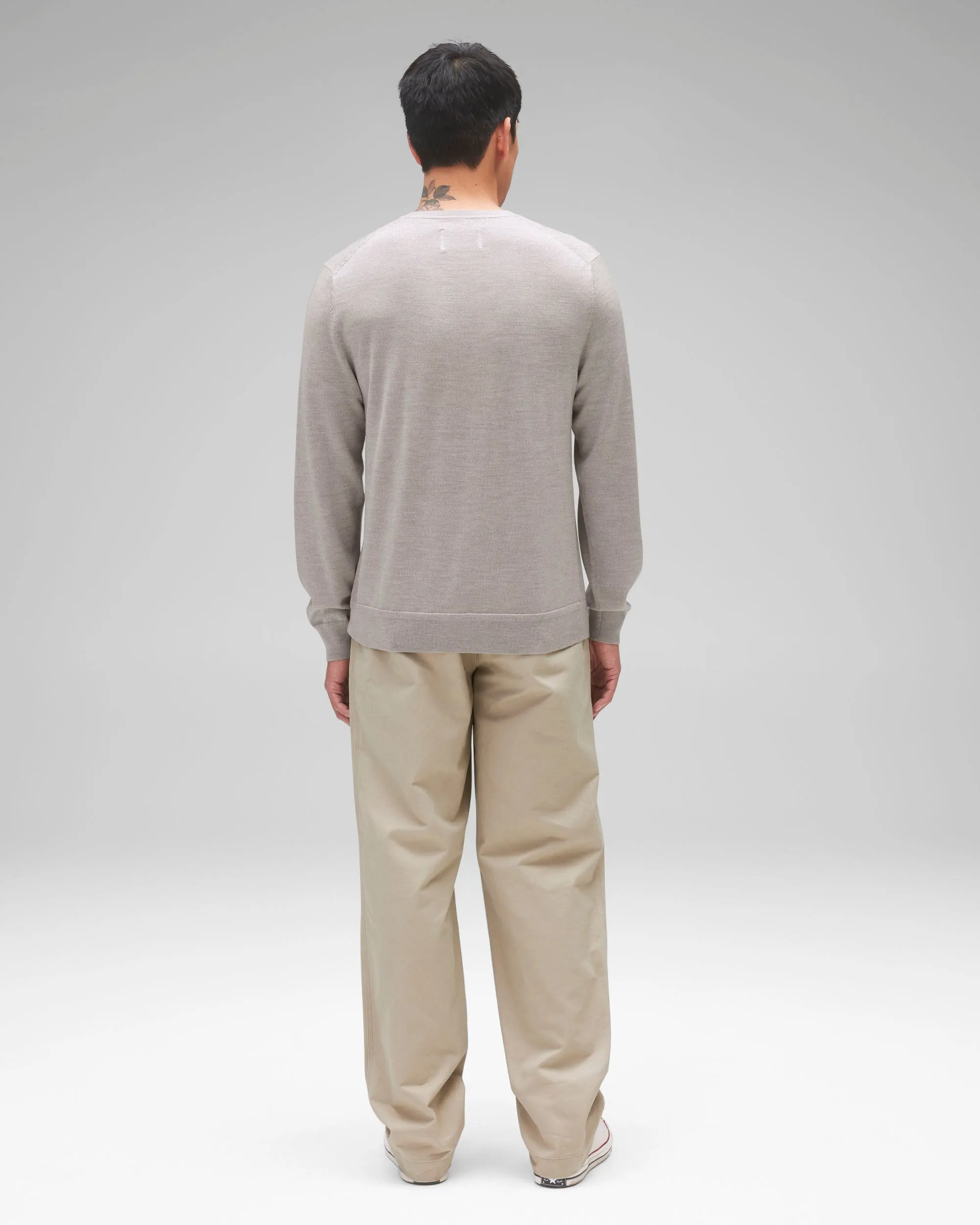 Lightweight Merino Harry Crewneck sold by Reigning Champ product image thumbnail 5
