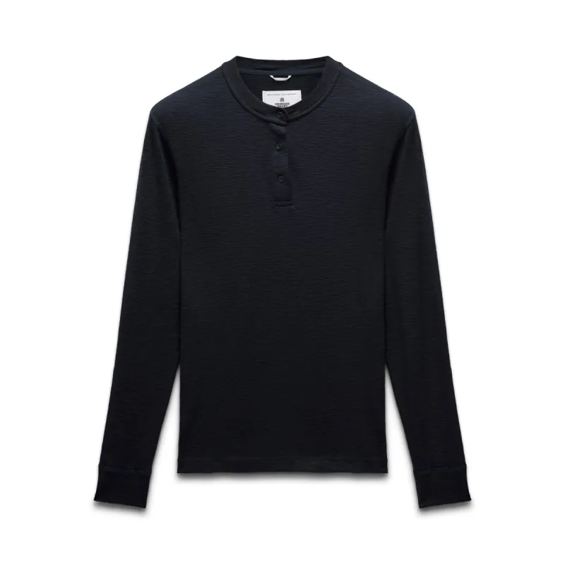 1X1 Slub Slim Henley sold by Reigning Champ