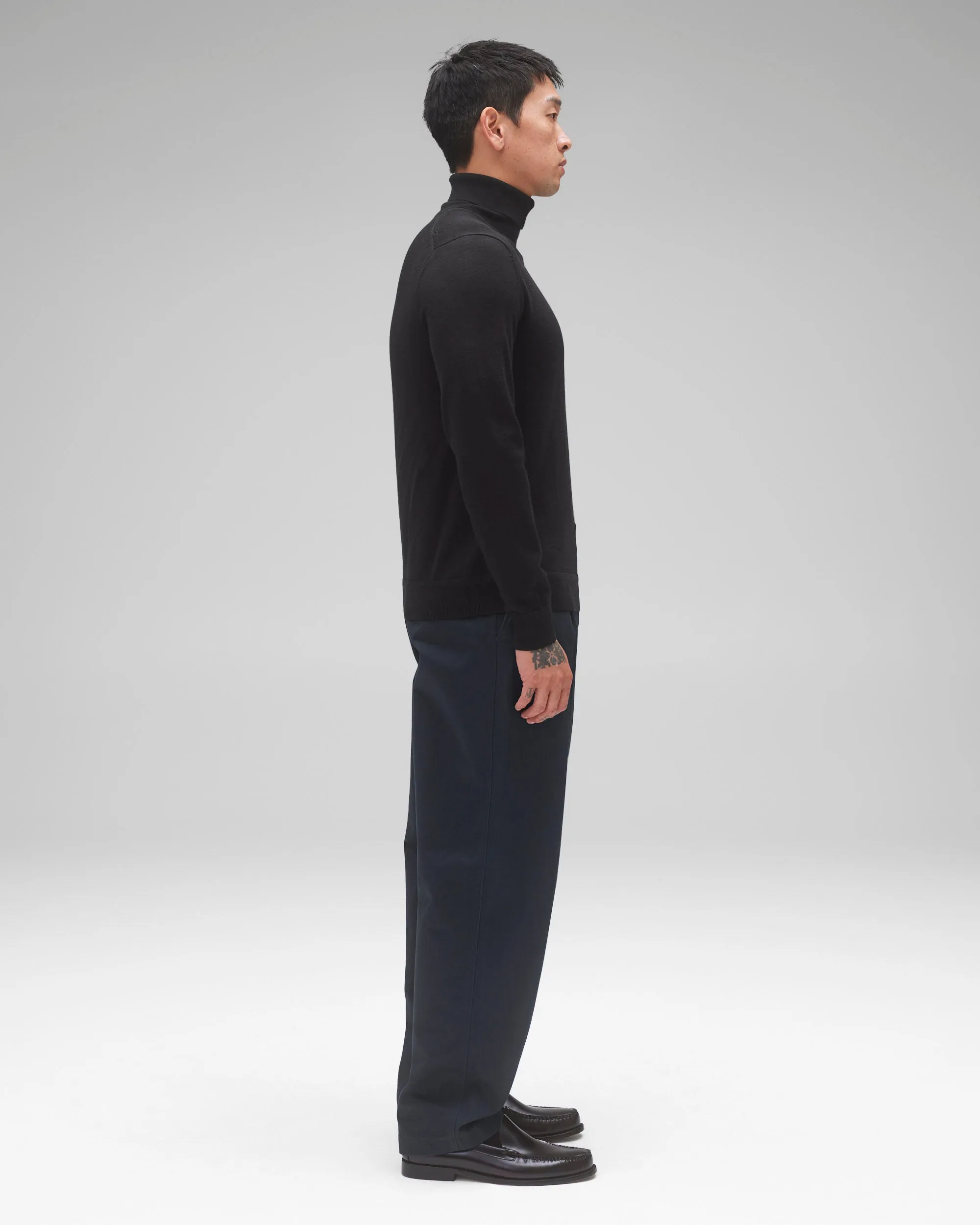 Lightweight Merino Harry Roll Neck sold by Reigning Champ product image thumbnail 4