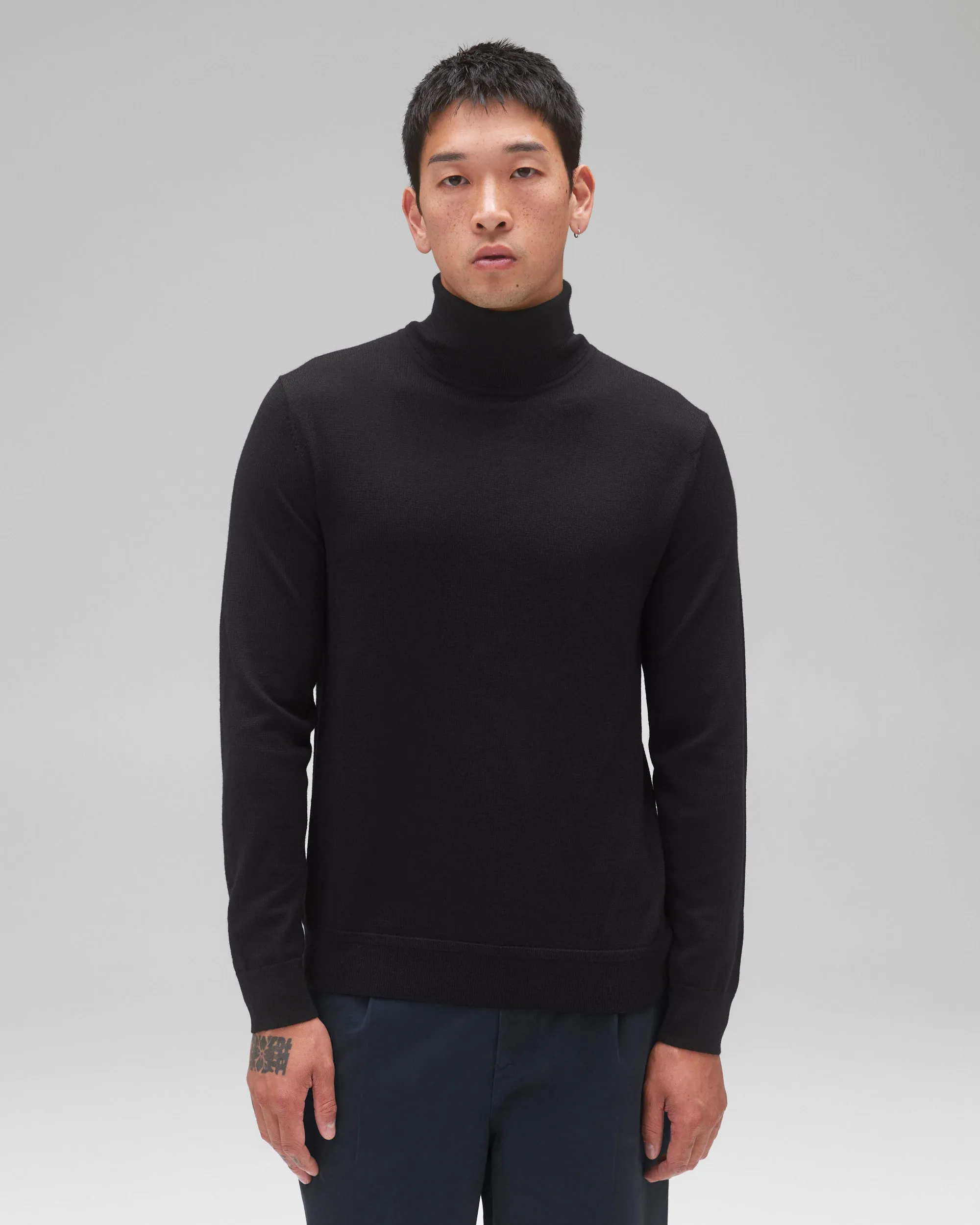 Lightweight Merino Harry Roll Neck sold by Reigning Champ product image thumbnail 2