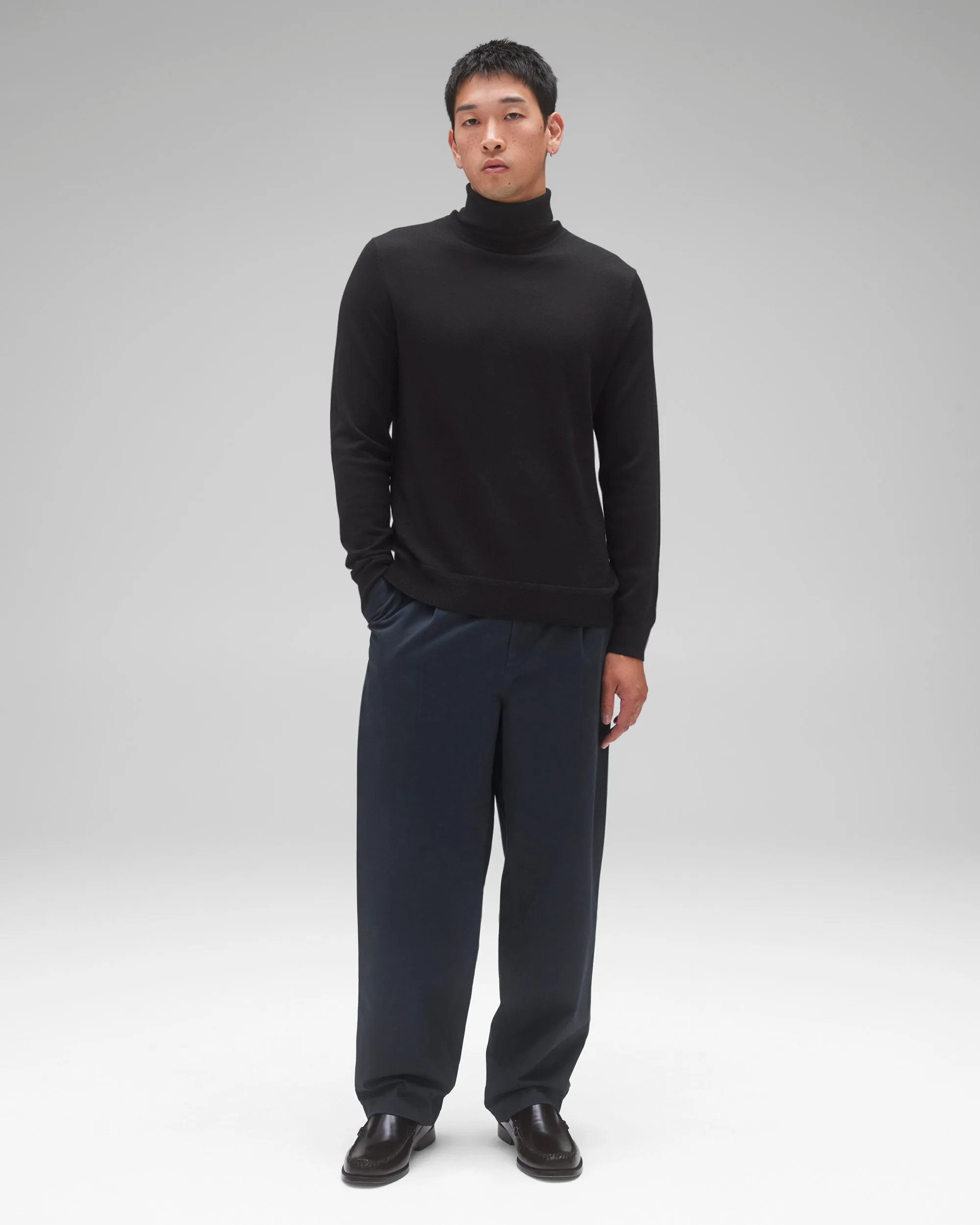 Lightweight Merino Harry Roll Neck sold by Reigning Champ product image thumbnail 3