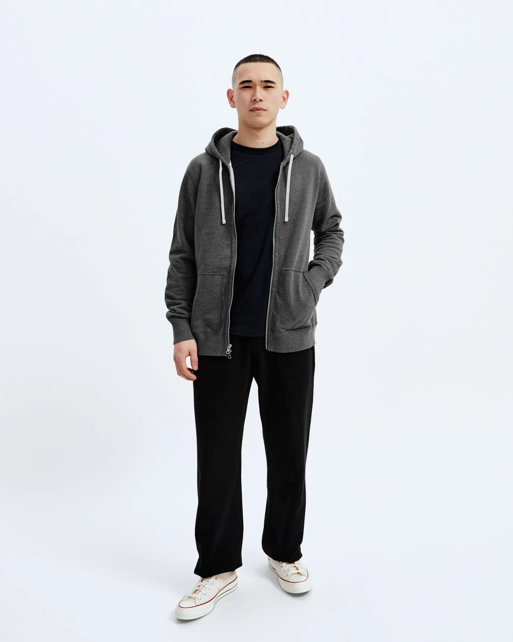 Midweight Terry Slim Zip Hoodie sold by Reigning Champ product image thumbnail 5