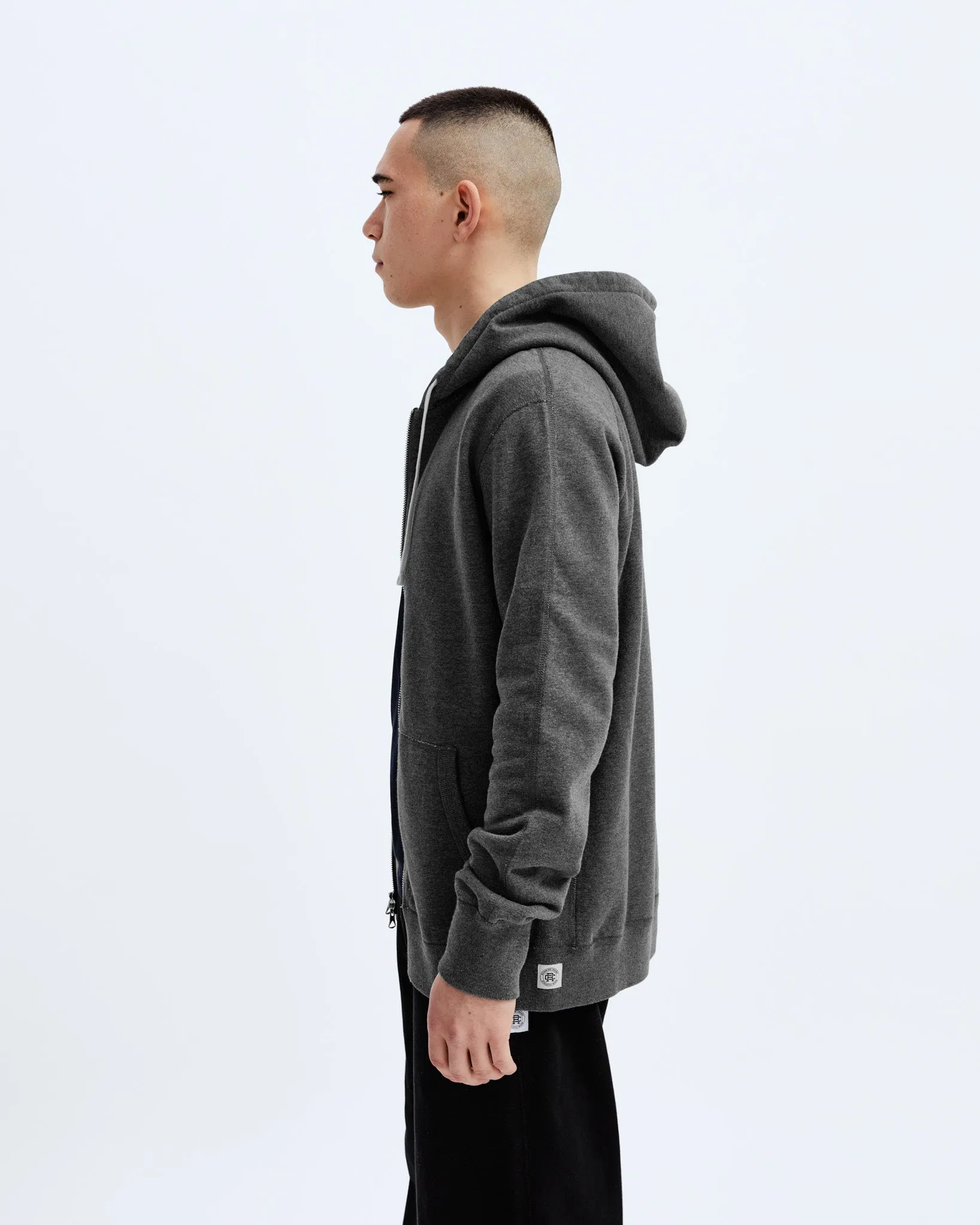 Midweight Terry Slim Zip Hoodie sold by Reigning Champ product image thumbnail 3