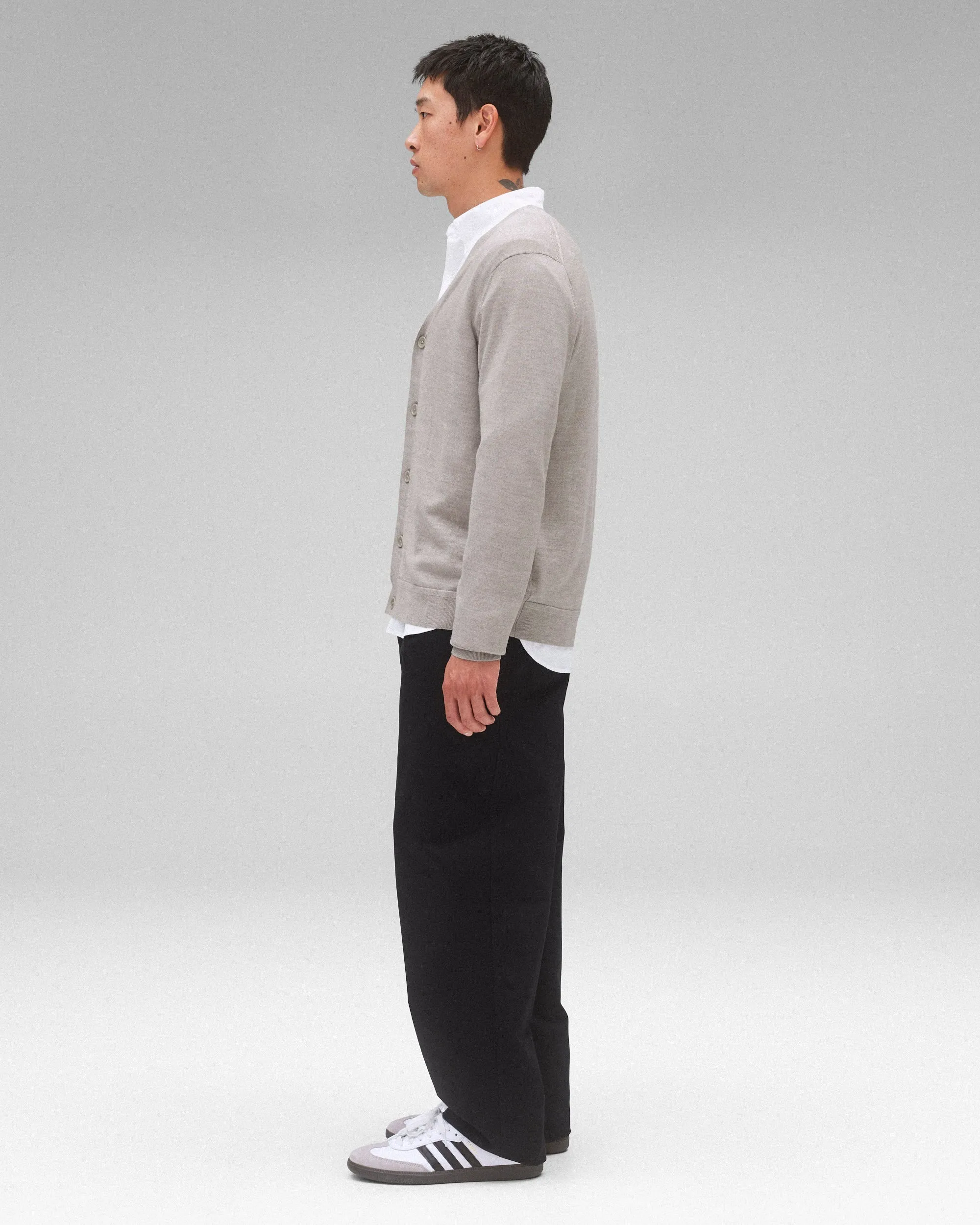 Lightweight Merino Harry Cardigan sold by Reigning Champ product image thumbnail 4