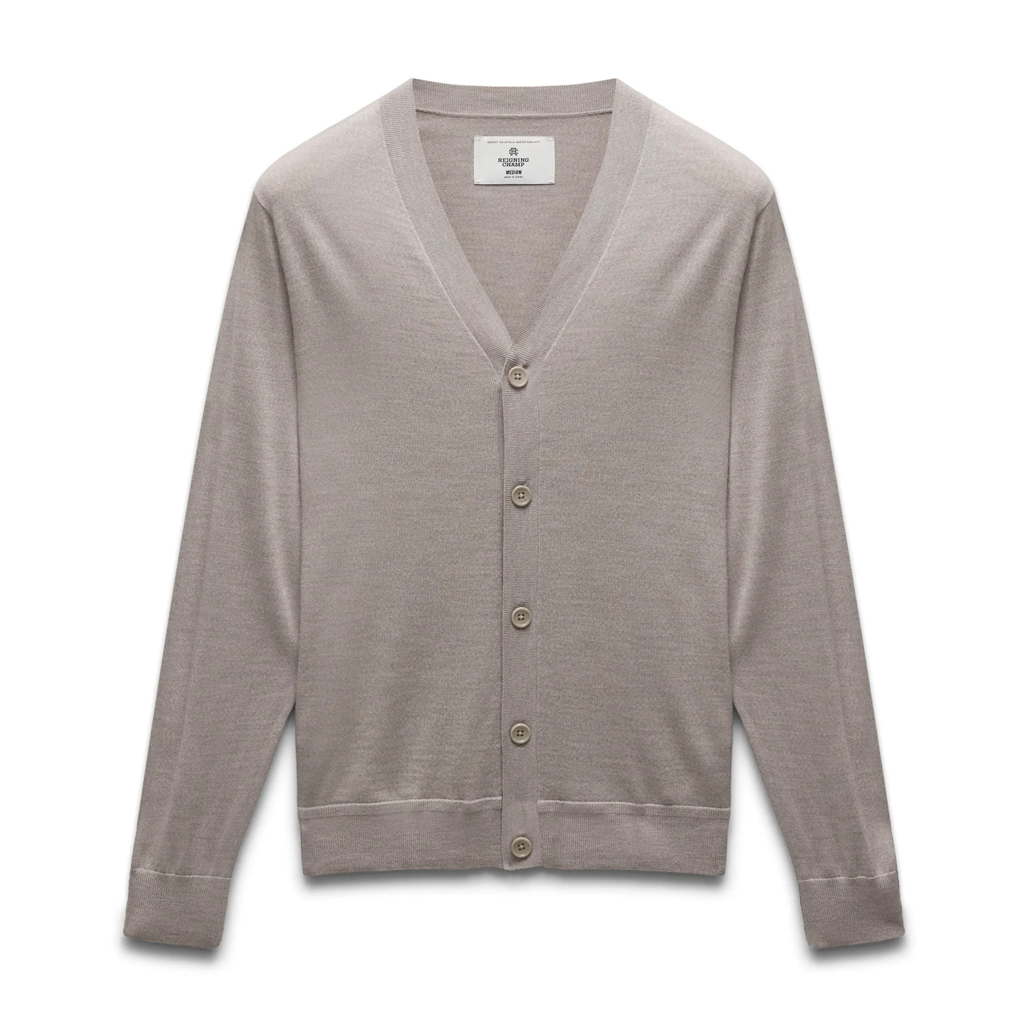 Lightweight Merino Harry Cardigan sold by Reigning Champ