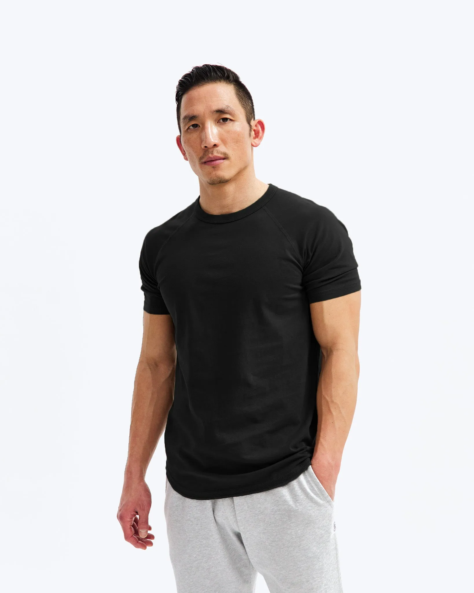 Lightweight Jersey Raglan T-Shirt - Vault sold by Reigning Champ product image thumbnail 2