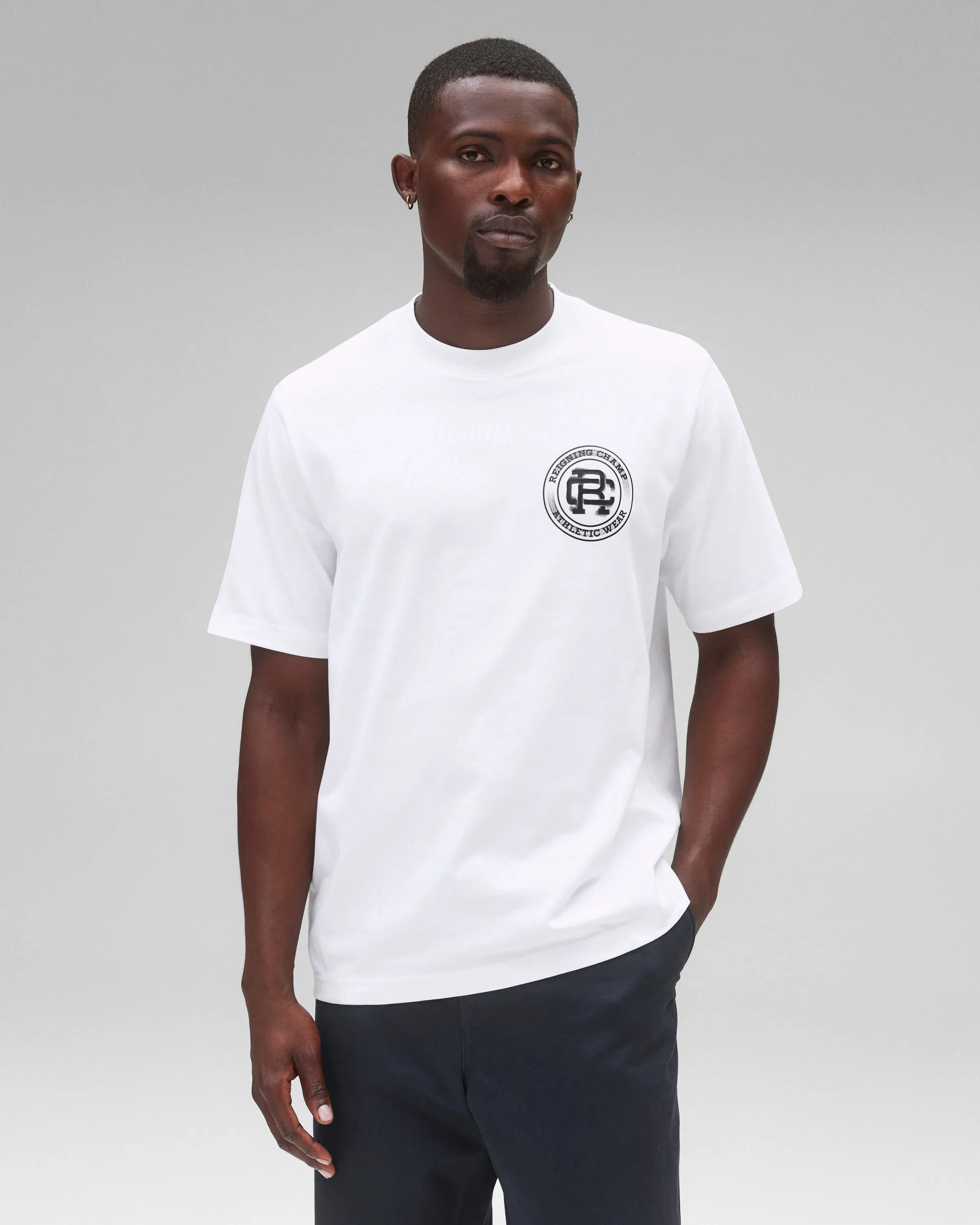 Midweight Jersey Motion Logo T-Shirt sold by Reigning Champ product image thumbnail 2
