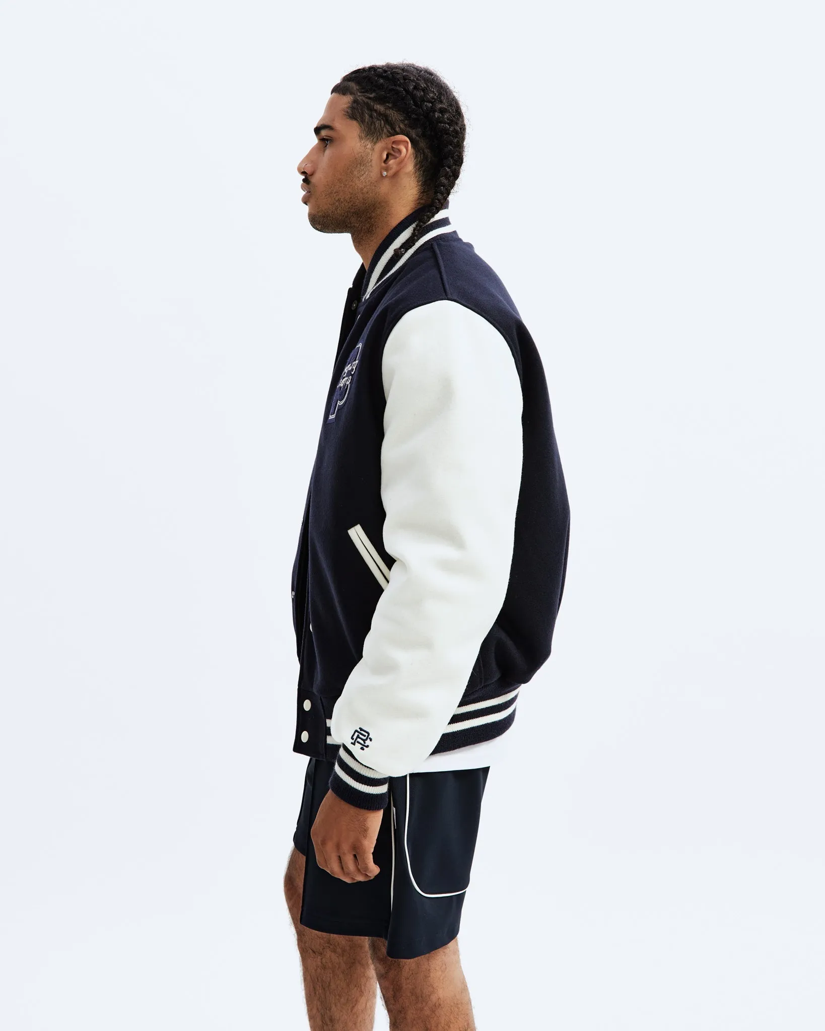 Prince Wool Varsity Jacket sold by Reigning Champ product image thumbnail 3