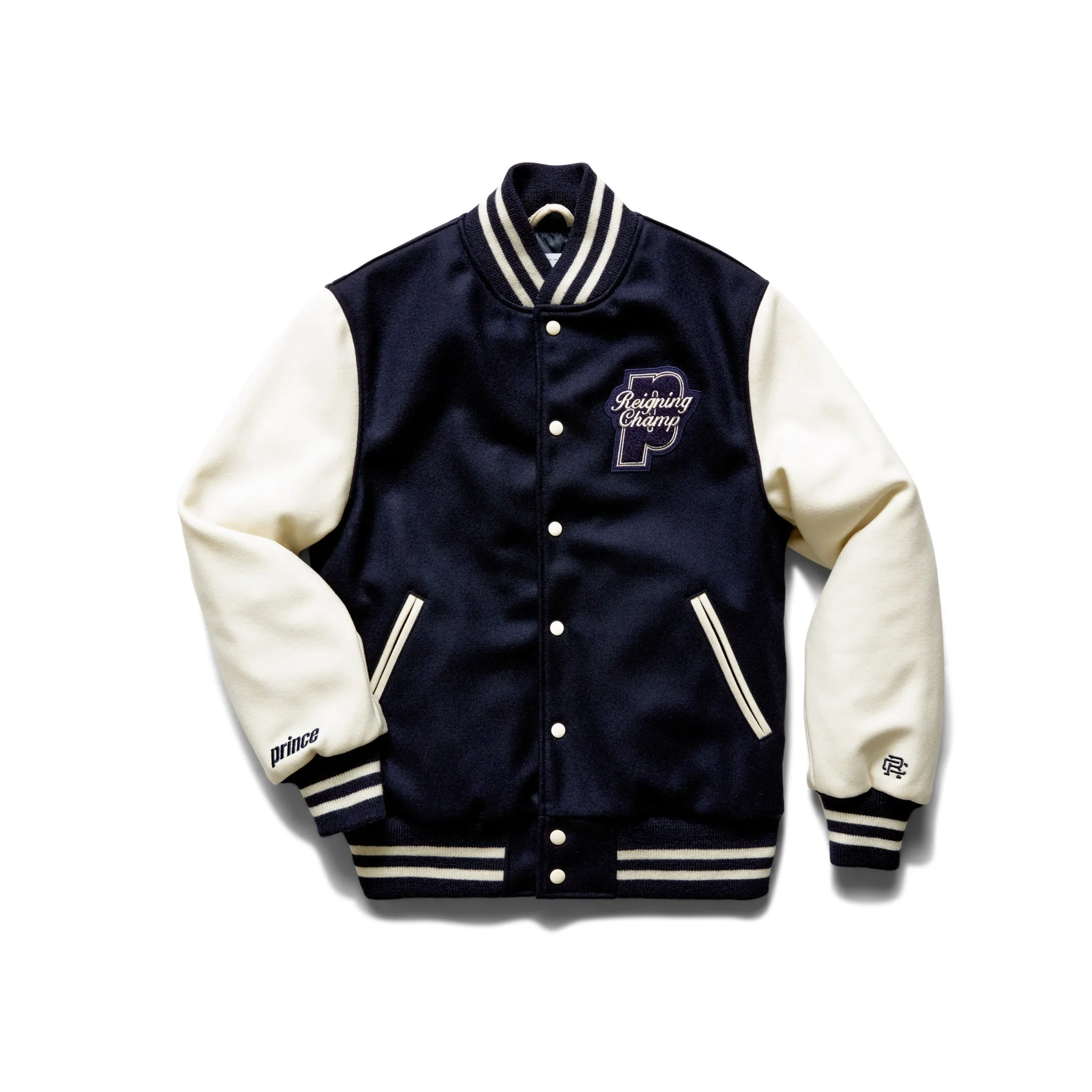 Prince Wool Varsity Jacket sold by Reigning Champ