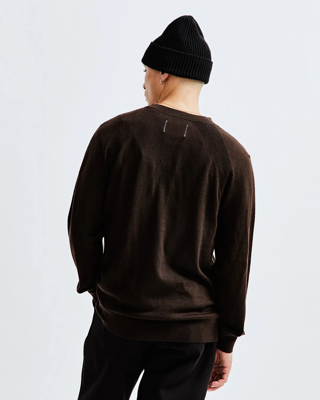 Lightweight Merino Harry Cardigan - Vault sold by Reigning Champ product image thumbnail 4