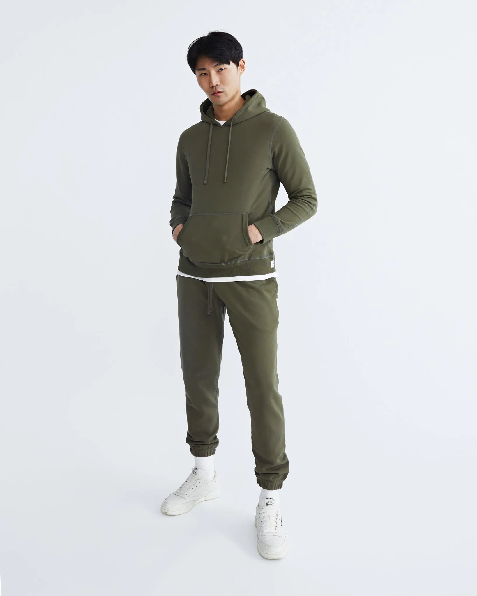 Midweight Terry Slim Pullover Hoodie sold by Reigning Champ product image thumbnail 2
