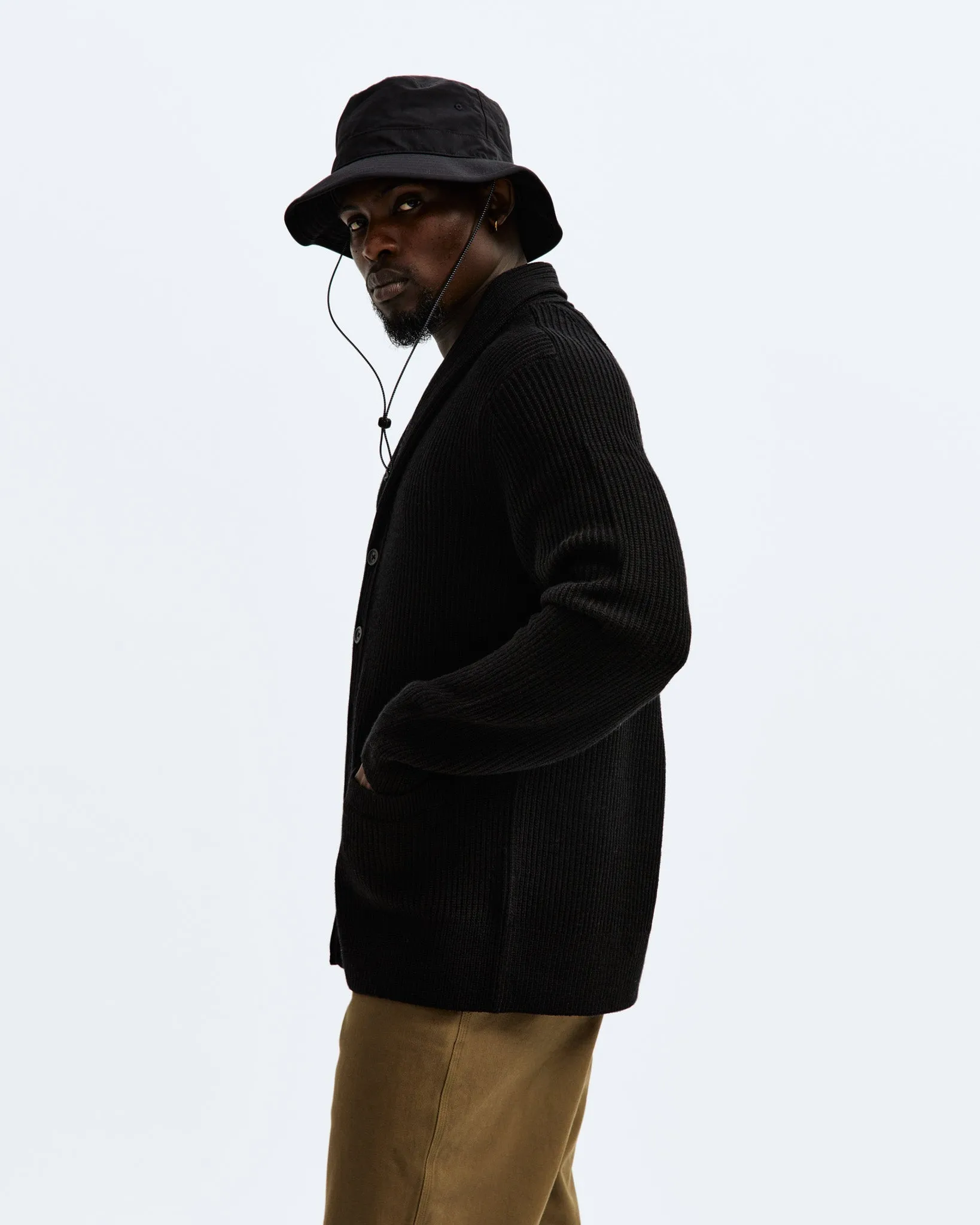 Heavyweight Merino Vinnie Cardigan sold by Reigning Champ product image thumbnail 3