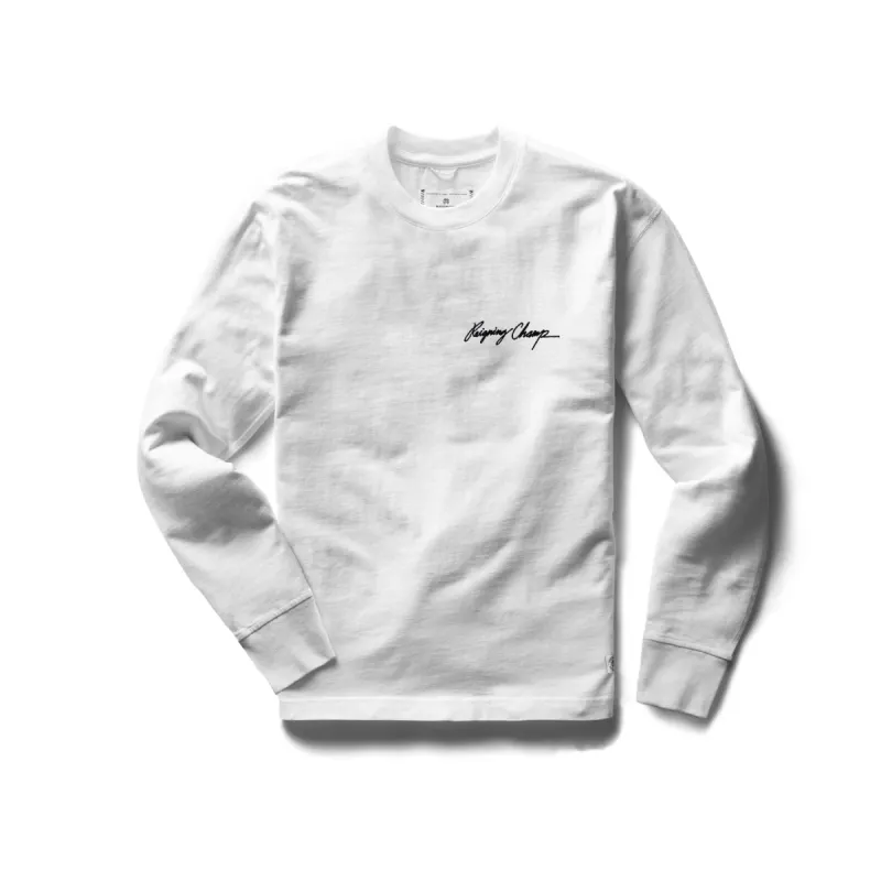 Midweight Jersey Autograph Long Sleeve sold by Reigning Champ